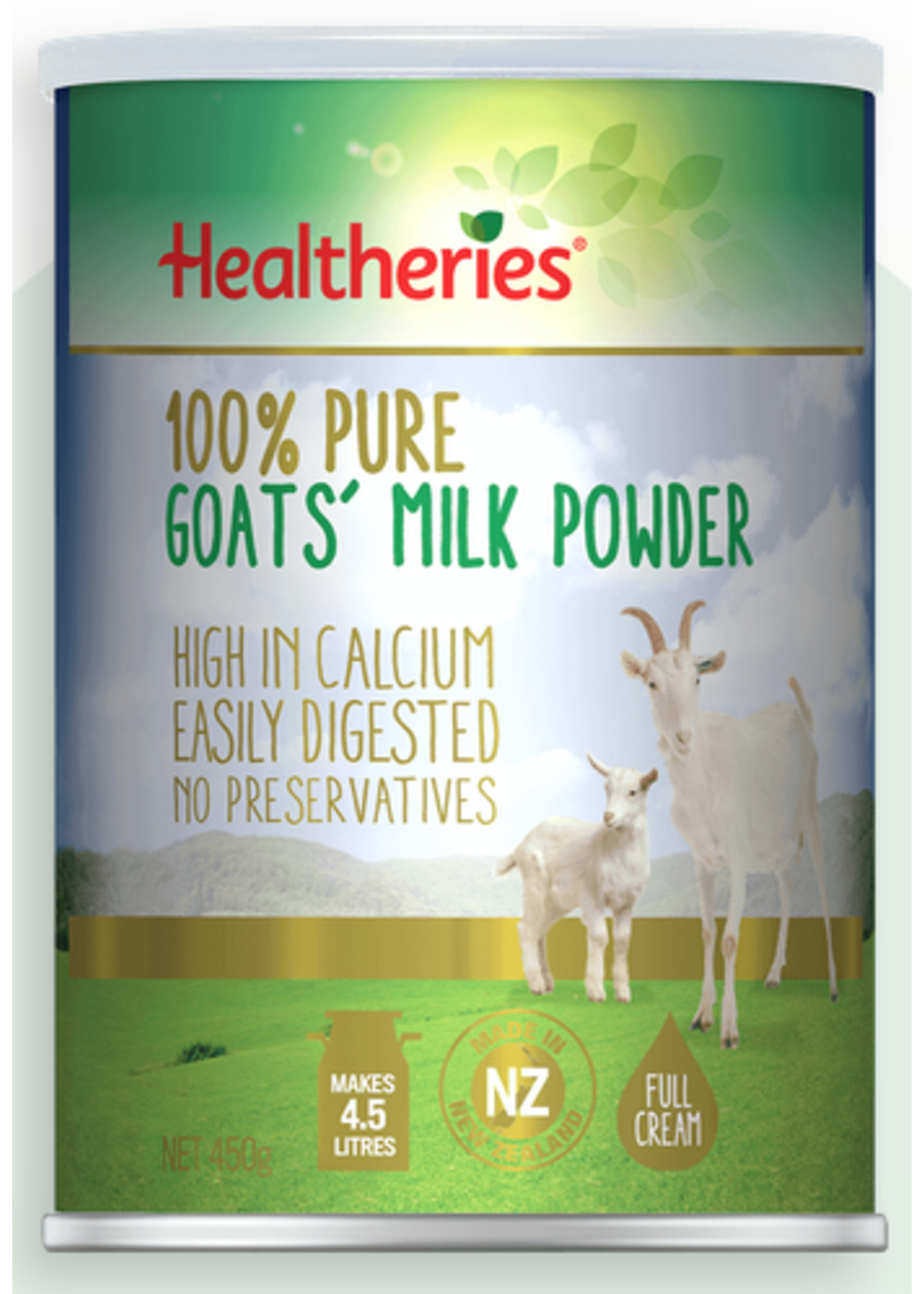 Healtheries Healtheries 100% Pure Goats Milk Powder 450 g