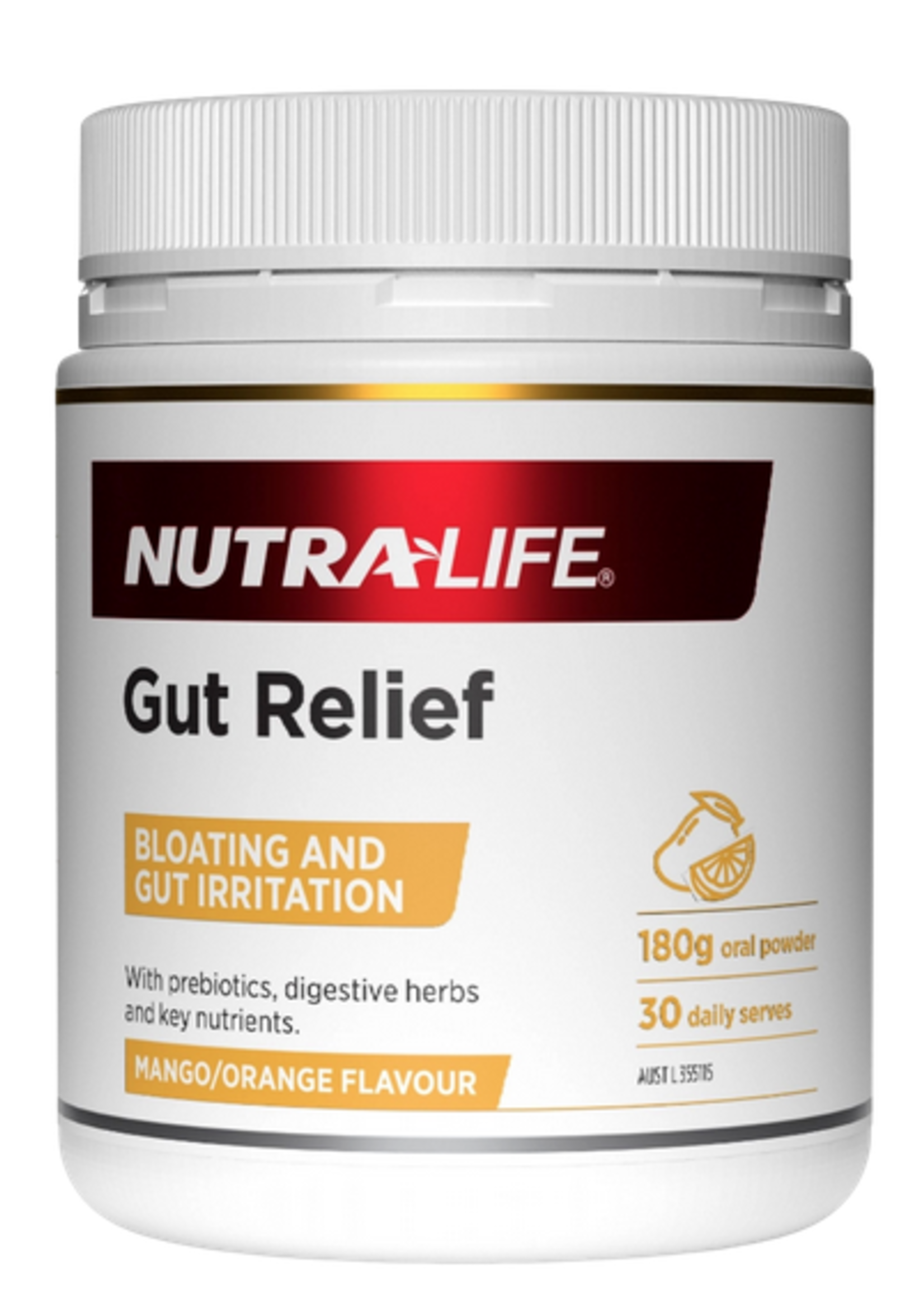 NutraLife Nutralife Gut Relief 180 g Mango/Orange Relief