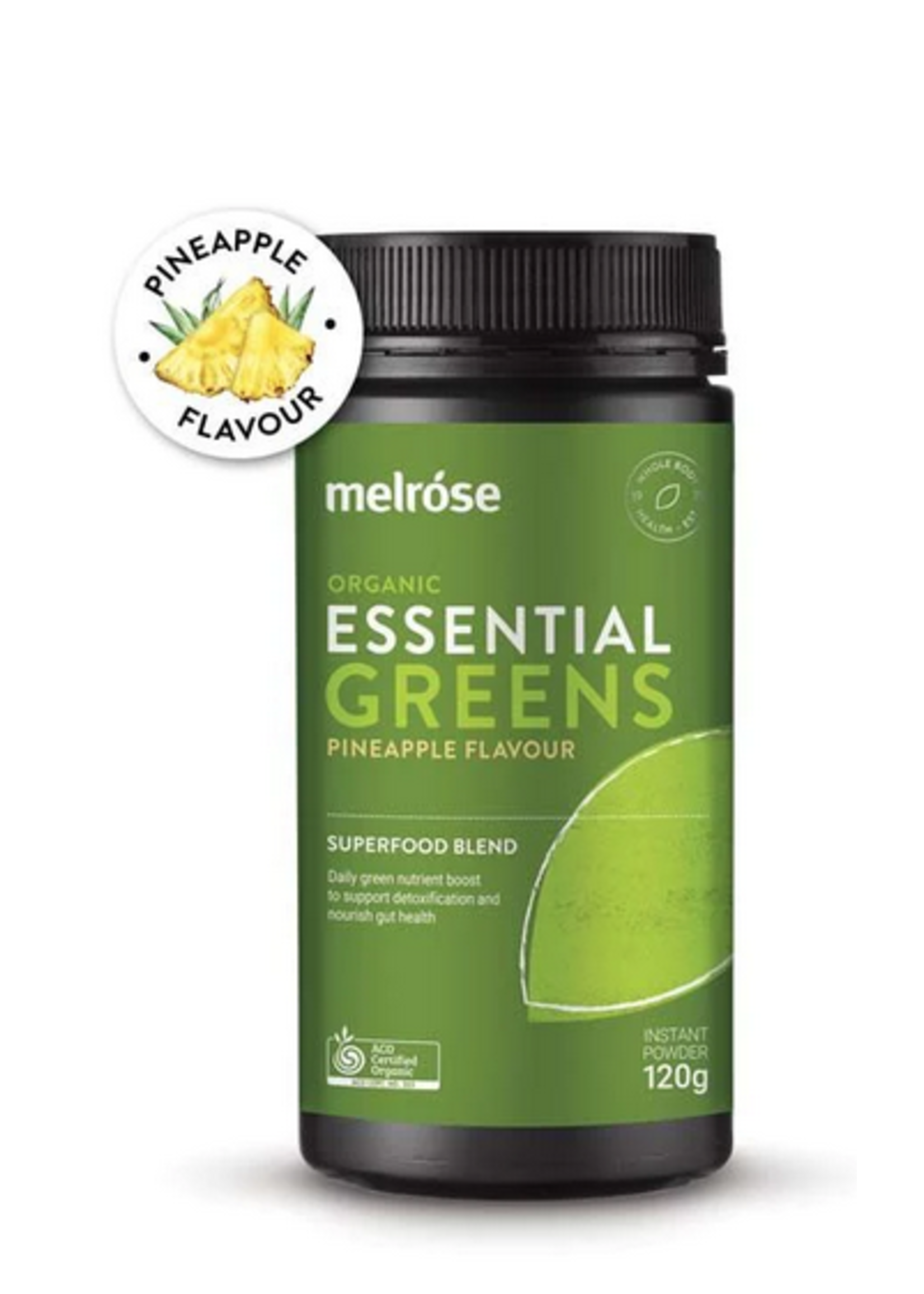 MELROSE Melrose Organic Essential Greens 120g Pineapple Flavour