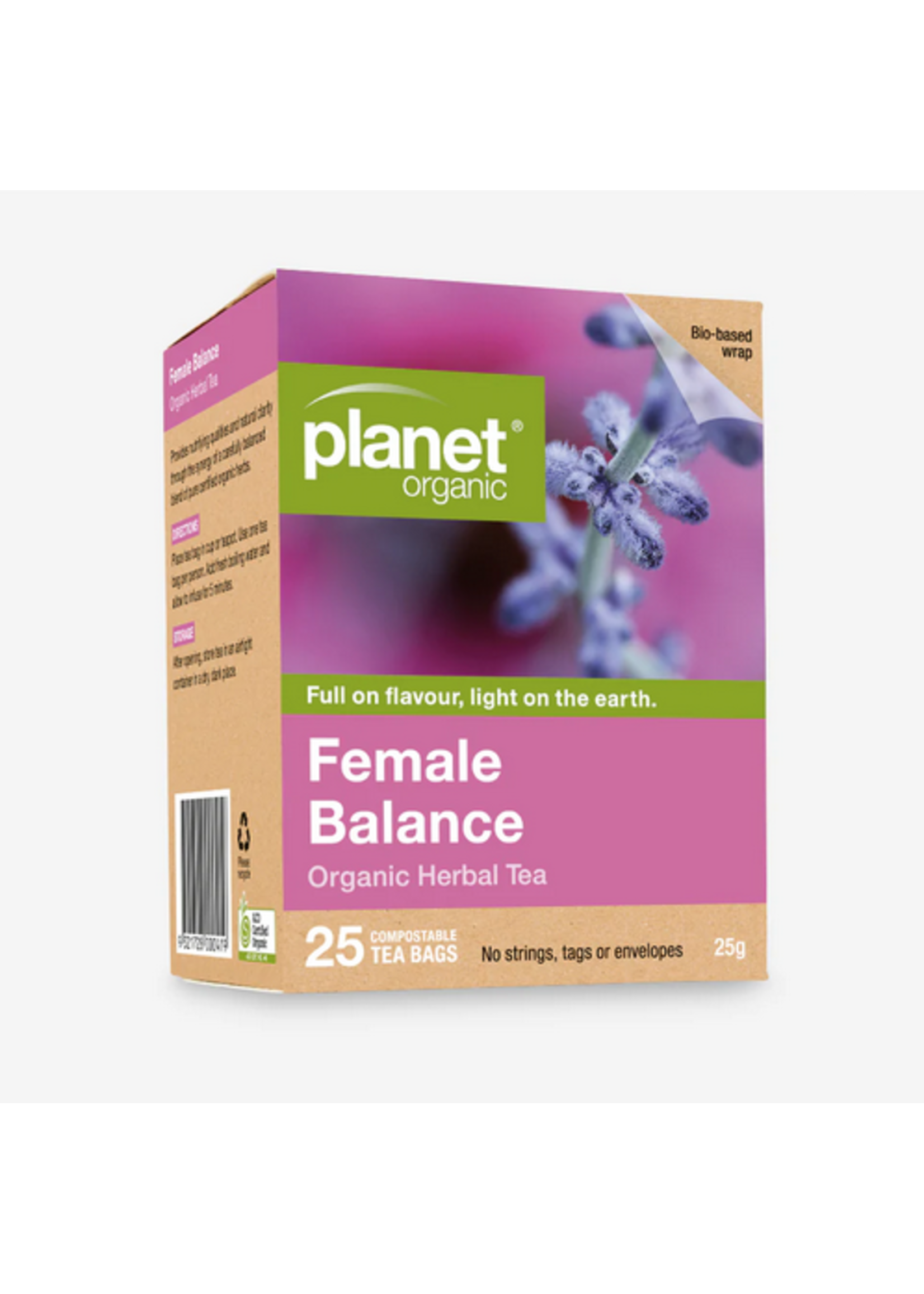 Unique Health Products Planet Organic Female Balance Herbal Tea Bags x 25