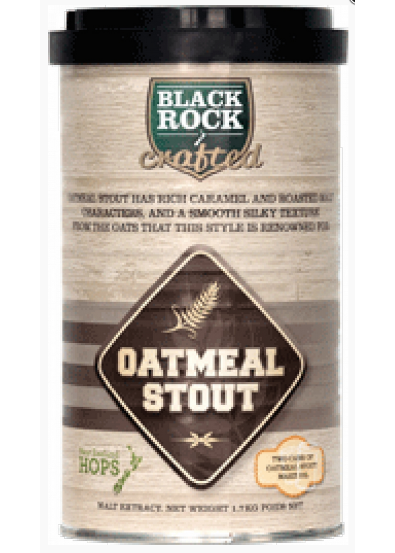Black Rock Bevie black Rock Crafted Oatmeal Stout Beer Kit 1.7kg