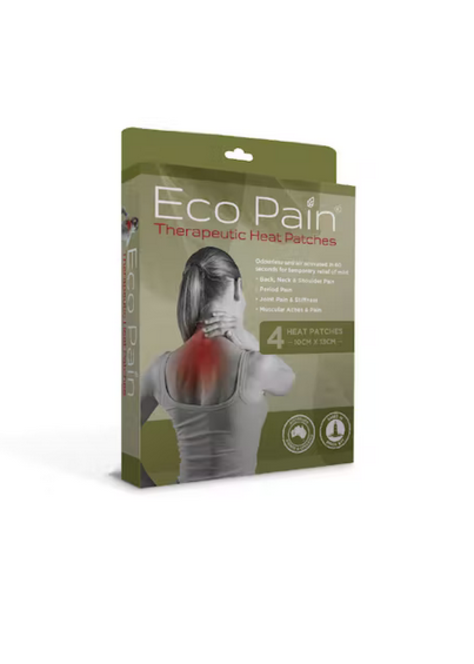 Eco Pain Eco Pain Therapeutic Heat Patches Air Activated 4pk