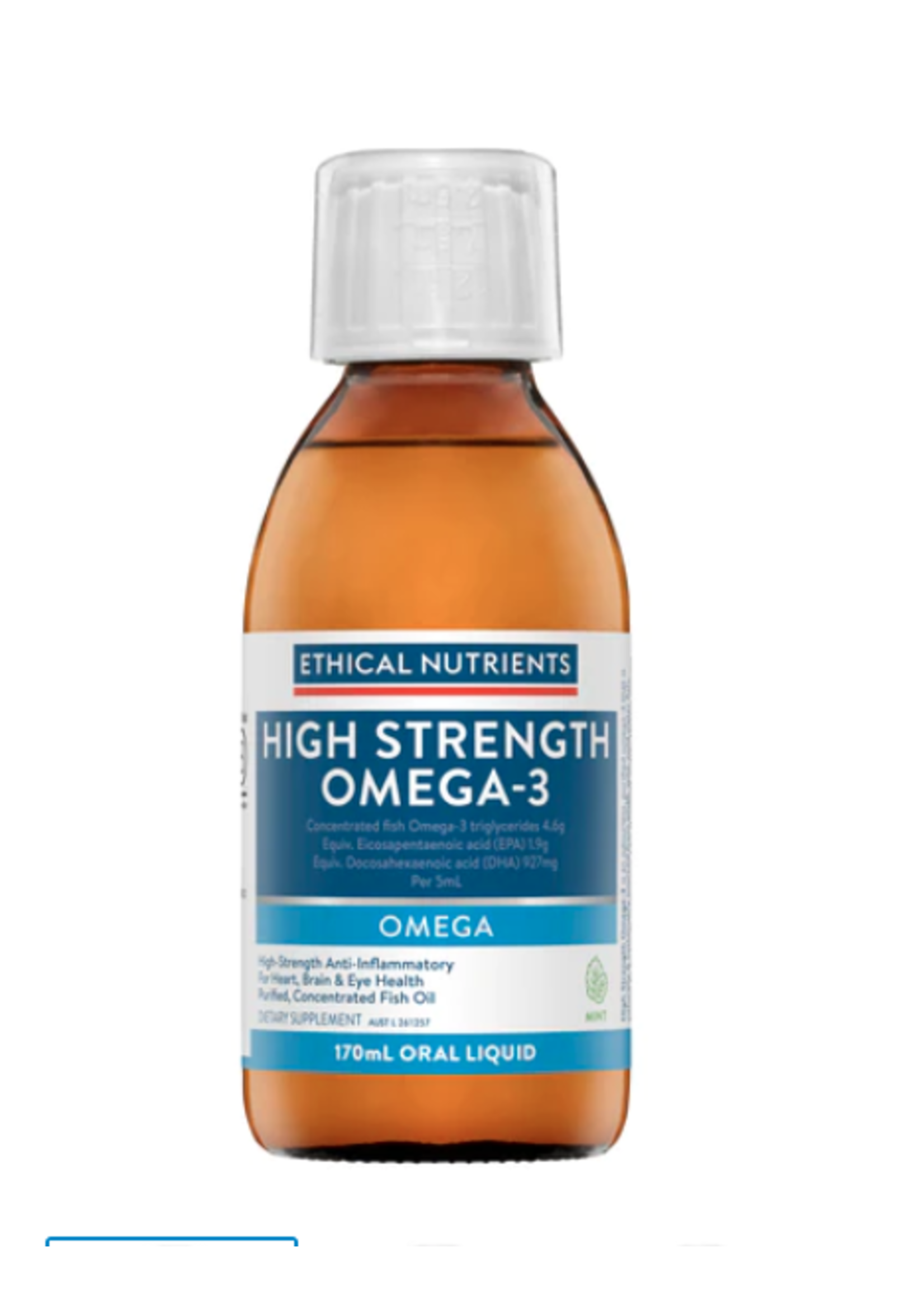 Metagenics Ethical Nutrients Hi-Strength Liquid Fish Oil (Fresh Mint) 170 ml