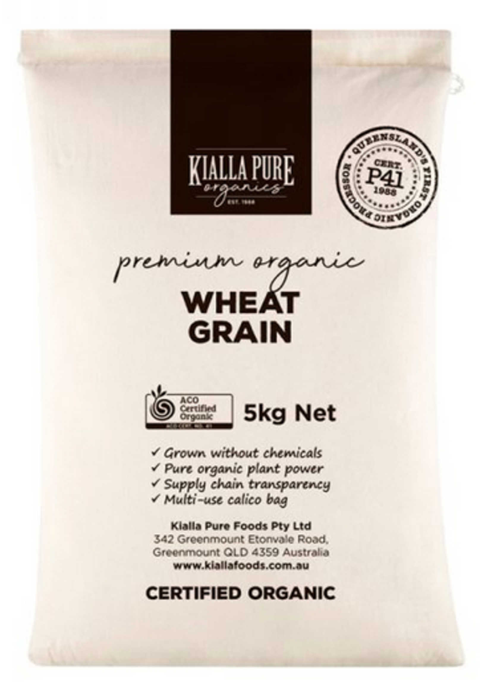 Kialla Kialla Organic Wheat Grain 5kg