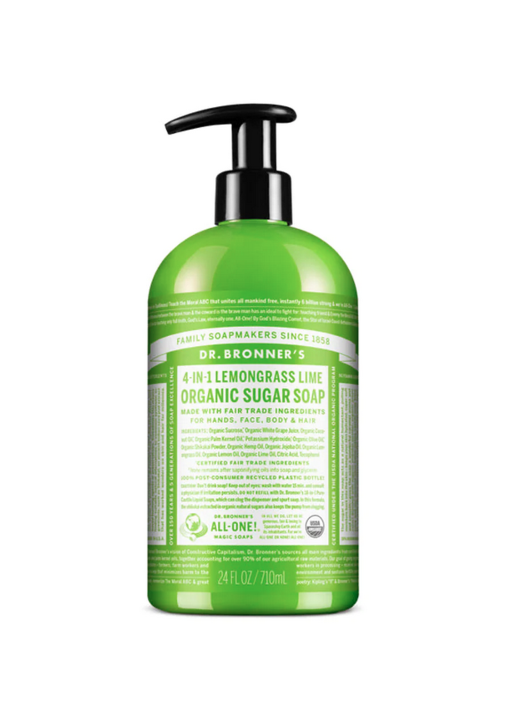 Dr Bronners Dr Bronners Pump Lemongrass Lime 356 ml