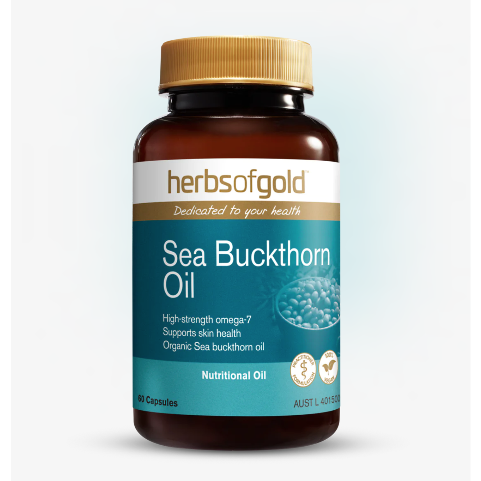 Herbs of Gold Herbs of Gold Sea Buckthorn oil 60 vcaps