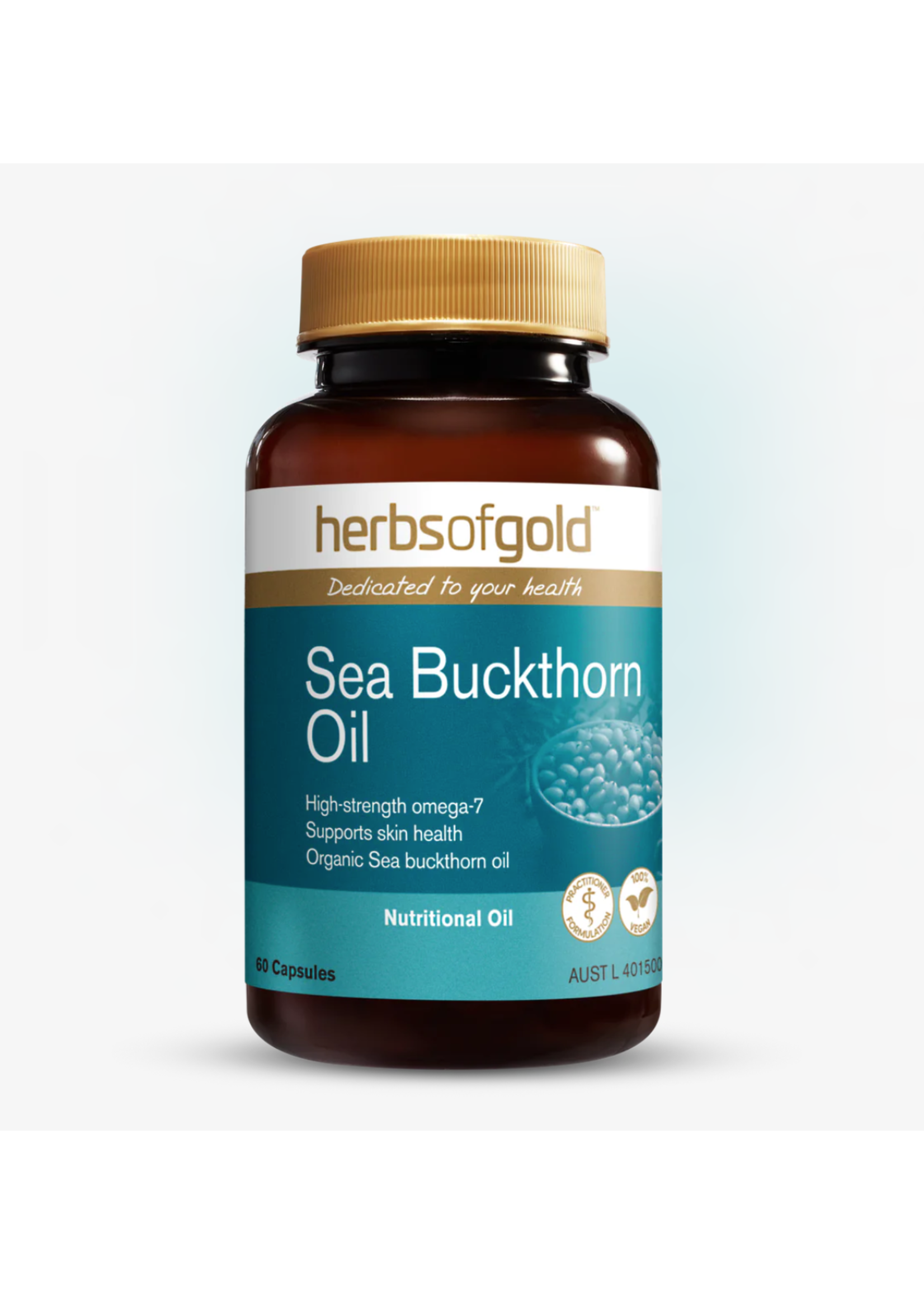 Herbs of Gold Herbs of Gold Sea Buckthorn oil 60 vcaps