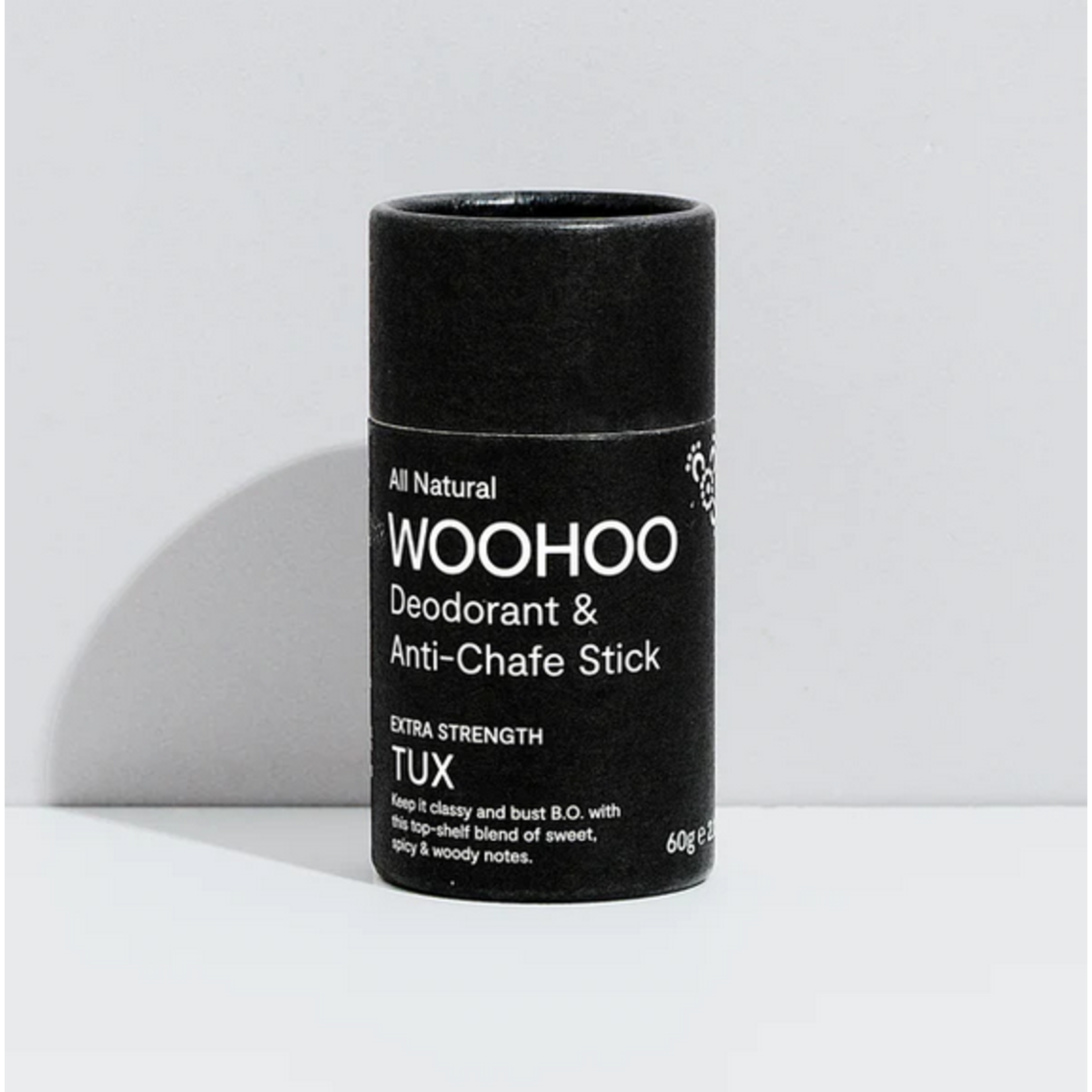 Woohoo Woohoo Deodorant & Anti-Chafe Stick 60g Tux (Extra Strength)