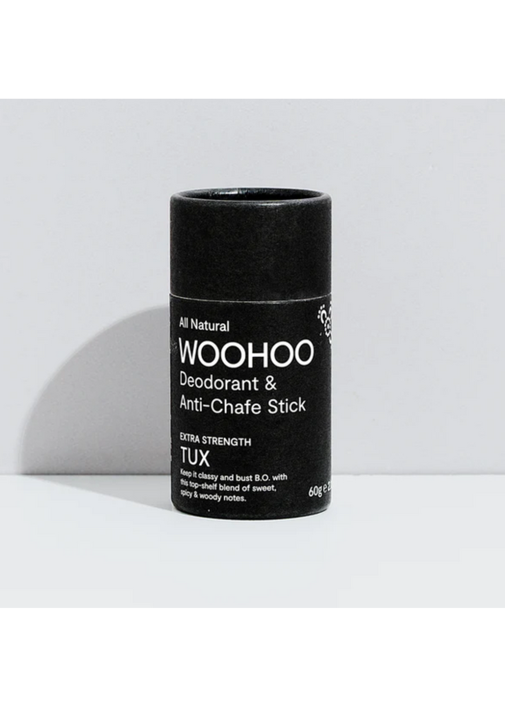 Woohoo Woohoo Deodorant & Anti-Chafe Stick 60g Tux (Extra Strength)