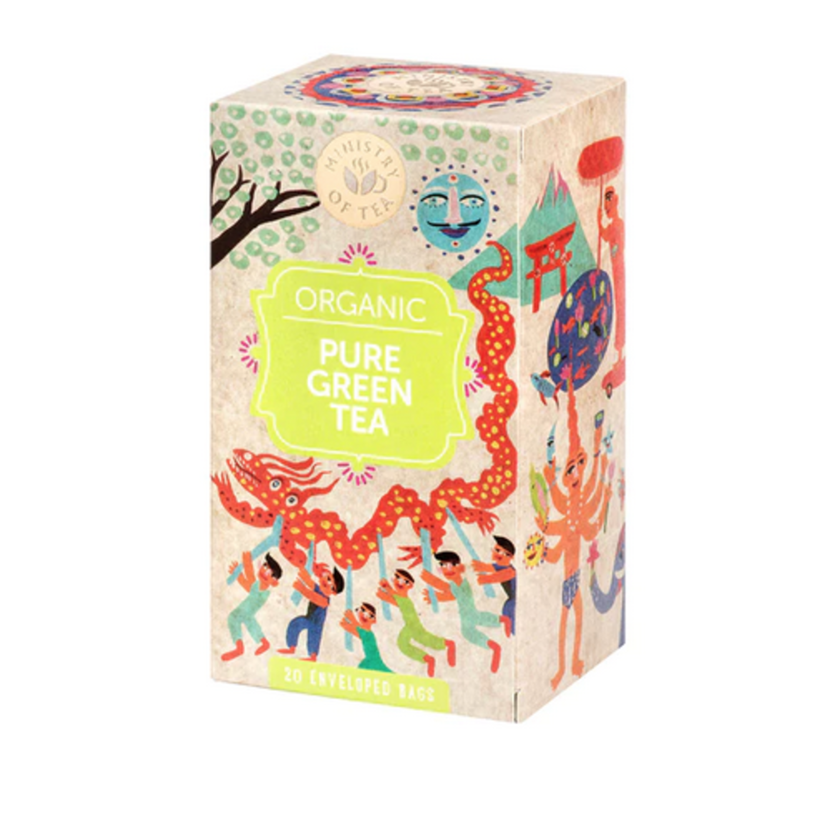 MINISTRY OF TEA Ministry of Tea  Organic Herbal Tea Bags  Pure Green Tea  x20