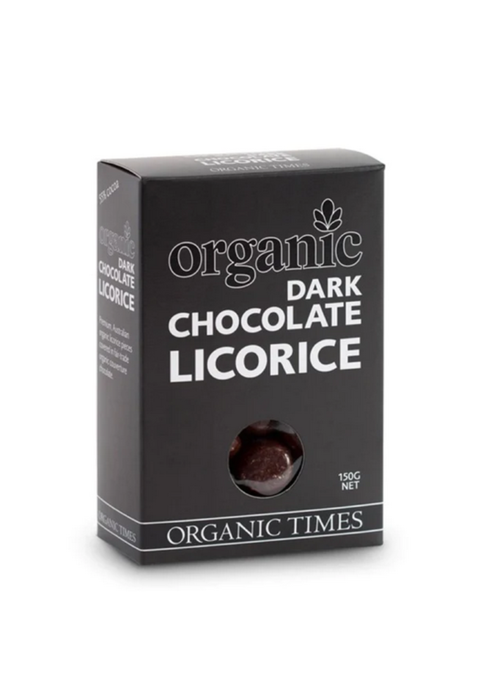 ORGANIC TIMES Organic Times Dark Chocolate Licorice 150g