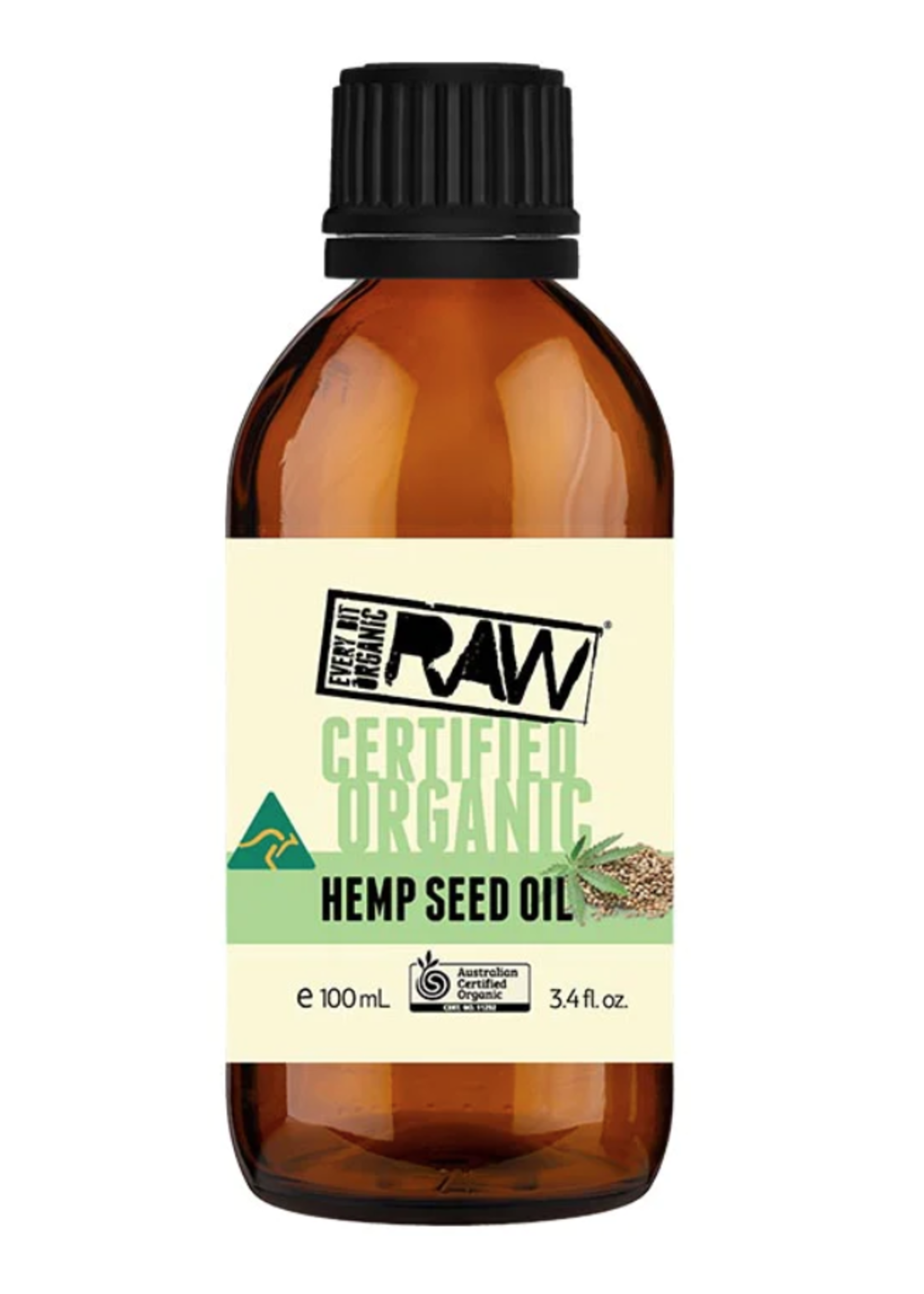 Raw Every Bit Organic. Raw Certified Organic Hemp Seed Oil 100ml