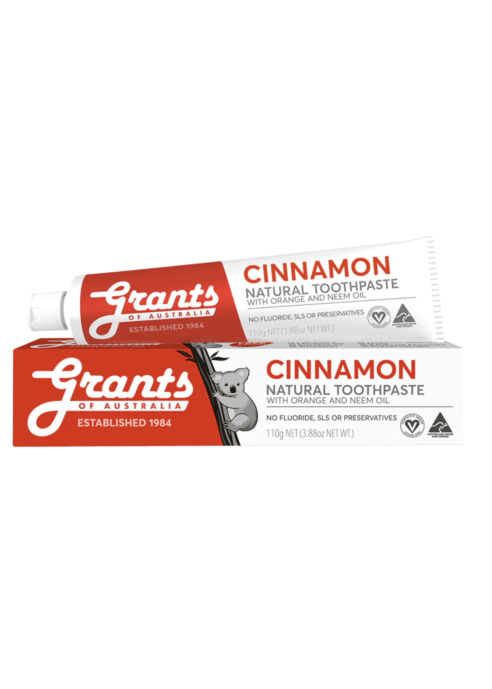 Grants Grants Cinnamon with Orange and Neem oil Toothpaste 110g