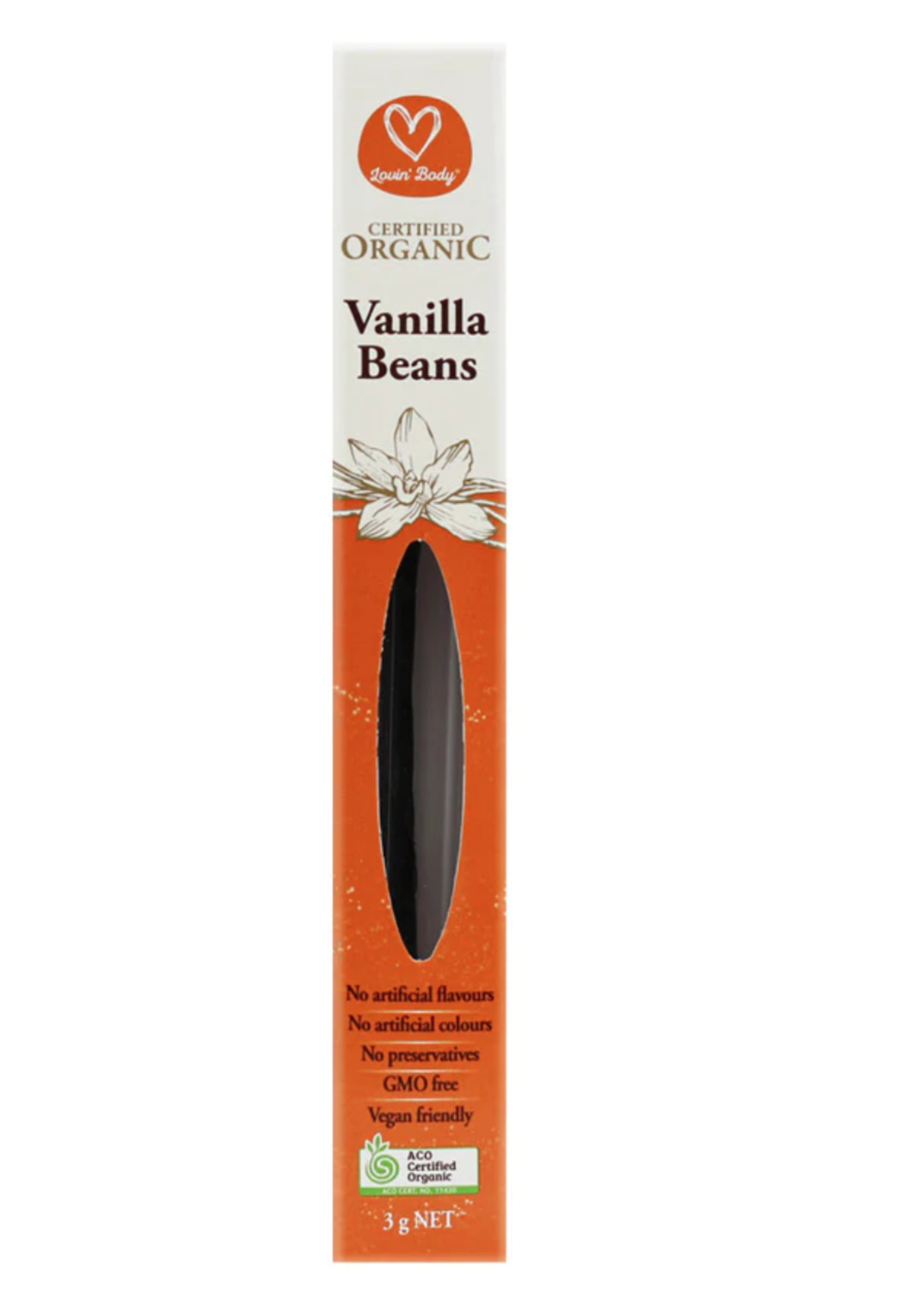lovin body Lovin' Body Organic Vanilla Beans 3g