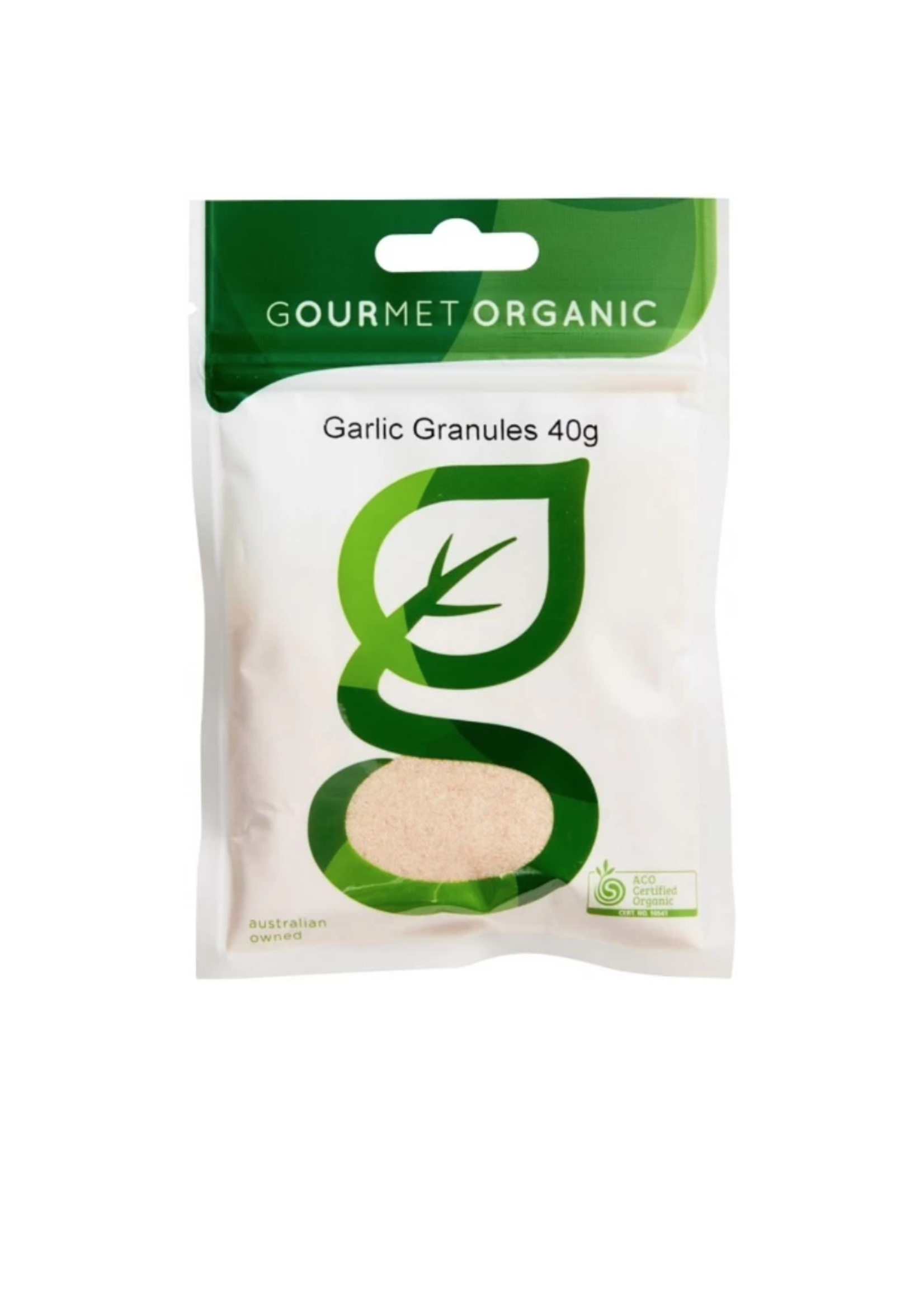 Gourmet Organic Herbs Gourmet Organic Garlic Granules 40g Sachet x 1