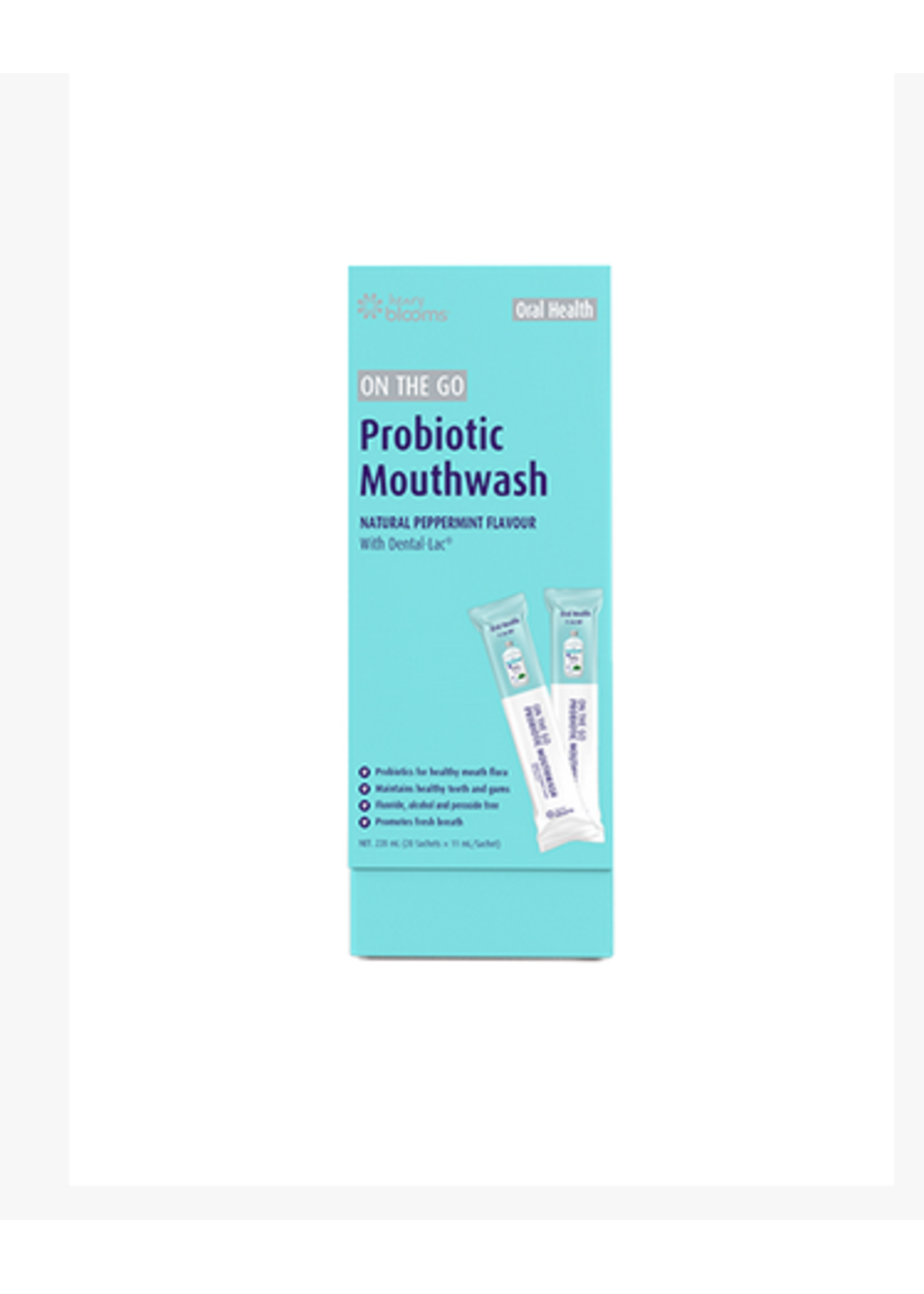 Blooms Blooms On the Go Probiotic Mouthwash 20 x 11ml sachets