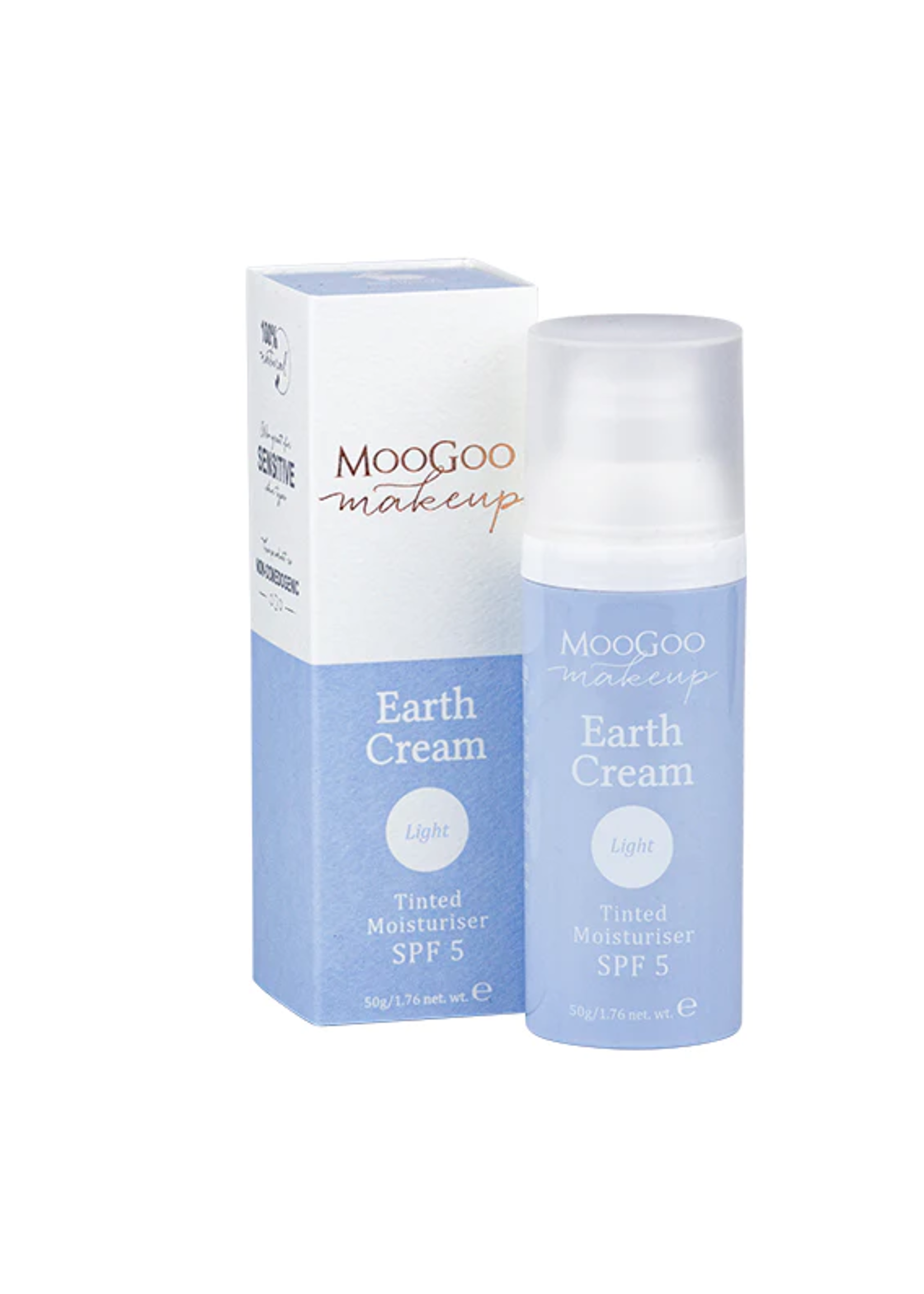 MooGoo MooGoo Makeup Earth Cream Tinted Moisturiser  SPF5 Medium Dark 50g