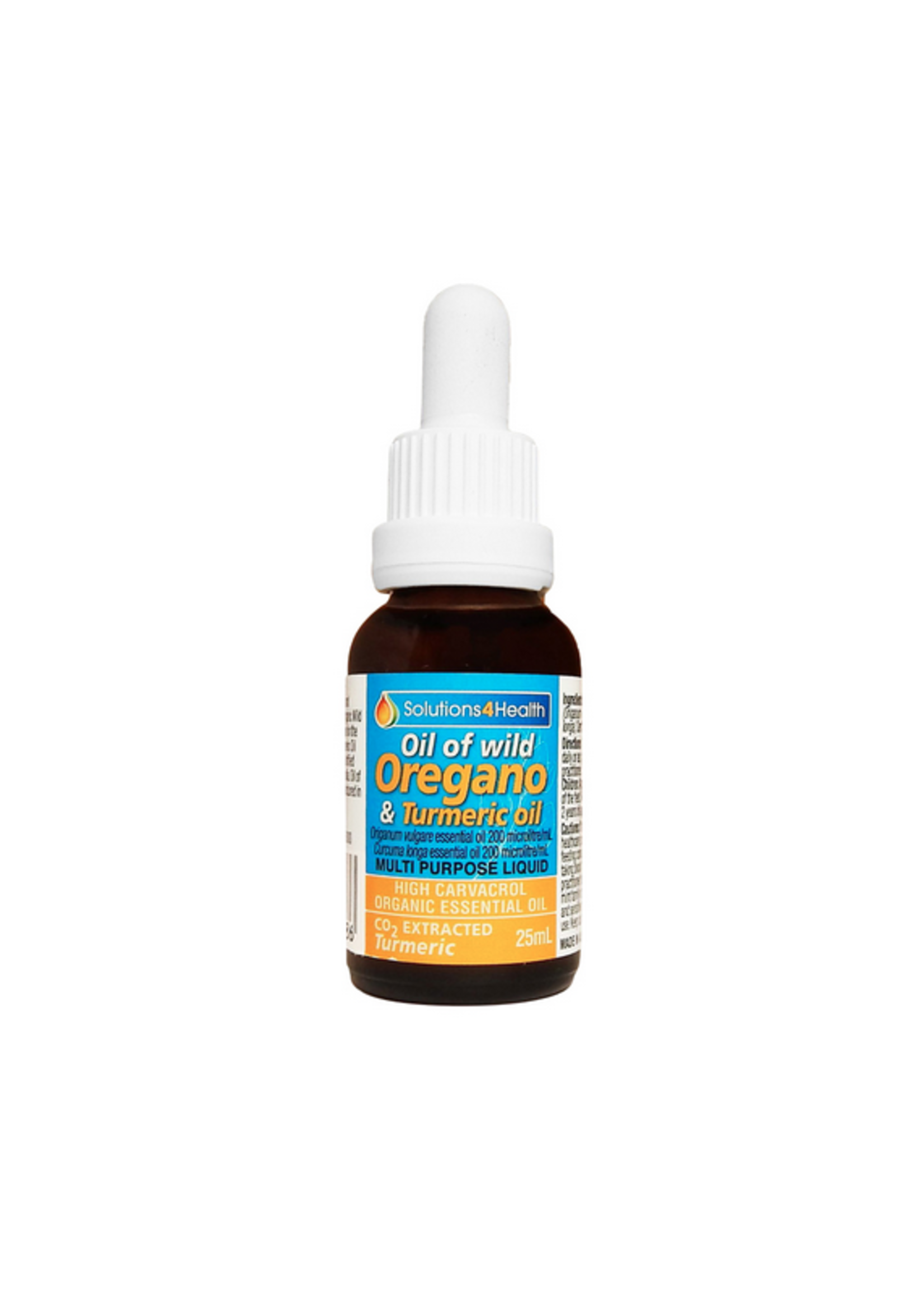 Unique Health Products Solutions 4Health Oil of Wild Oregano with Turmeric 25ml