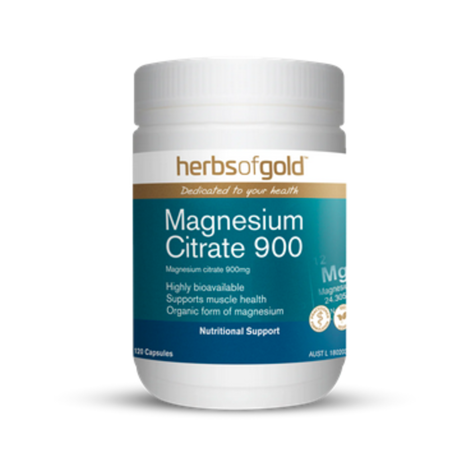 Herbs of Gold Herbs of Gold Magnesium Citrate 900mg 120 tabs
