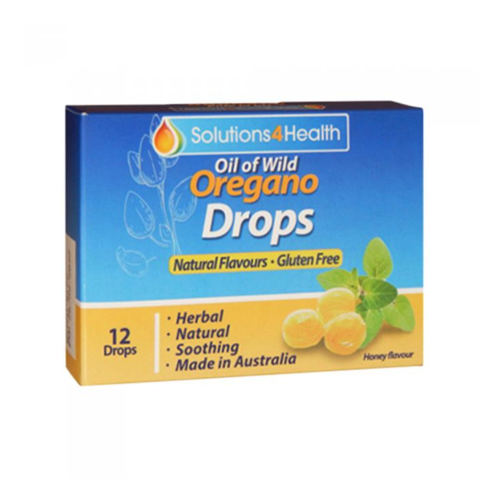 Solutions4Health Solutions4Health Oil Of Wild Oregano Lozenge Honey Flavour 12pck