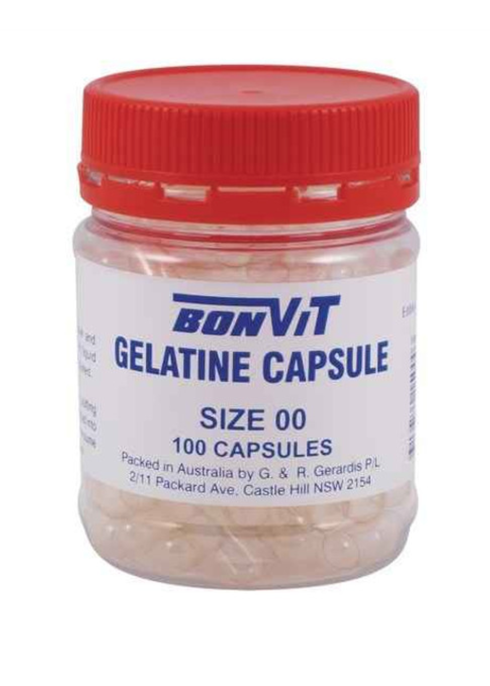 Bonvit Bonvit Gelatine Capsules Size 00 100pc
