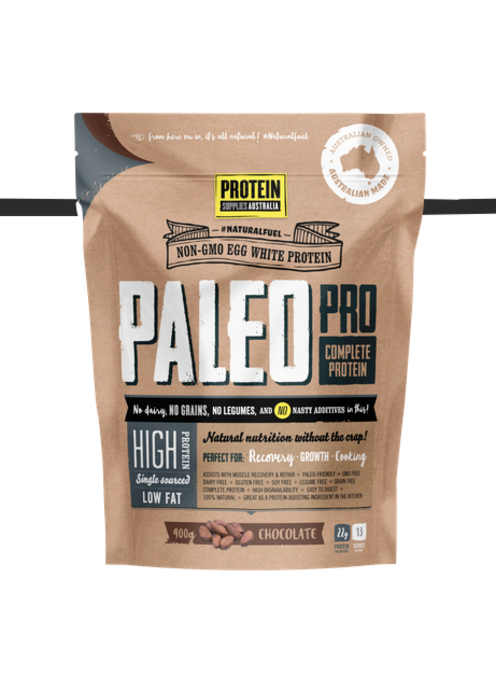 Protein Supplies Australia Protein Supplies Australia PaleoPro Egg White Protein Chocolate 900g