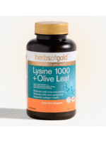 Herbs of Gold Herbs of Gold Lysine 1000 + Olive Leaf 100 tabs