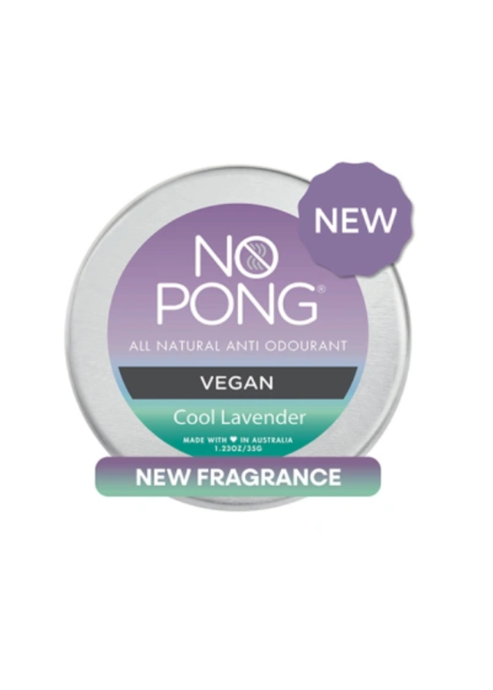 No Pong No Pong Vegan Low Bicarb 35g Cool Lavender