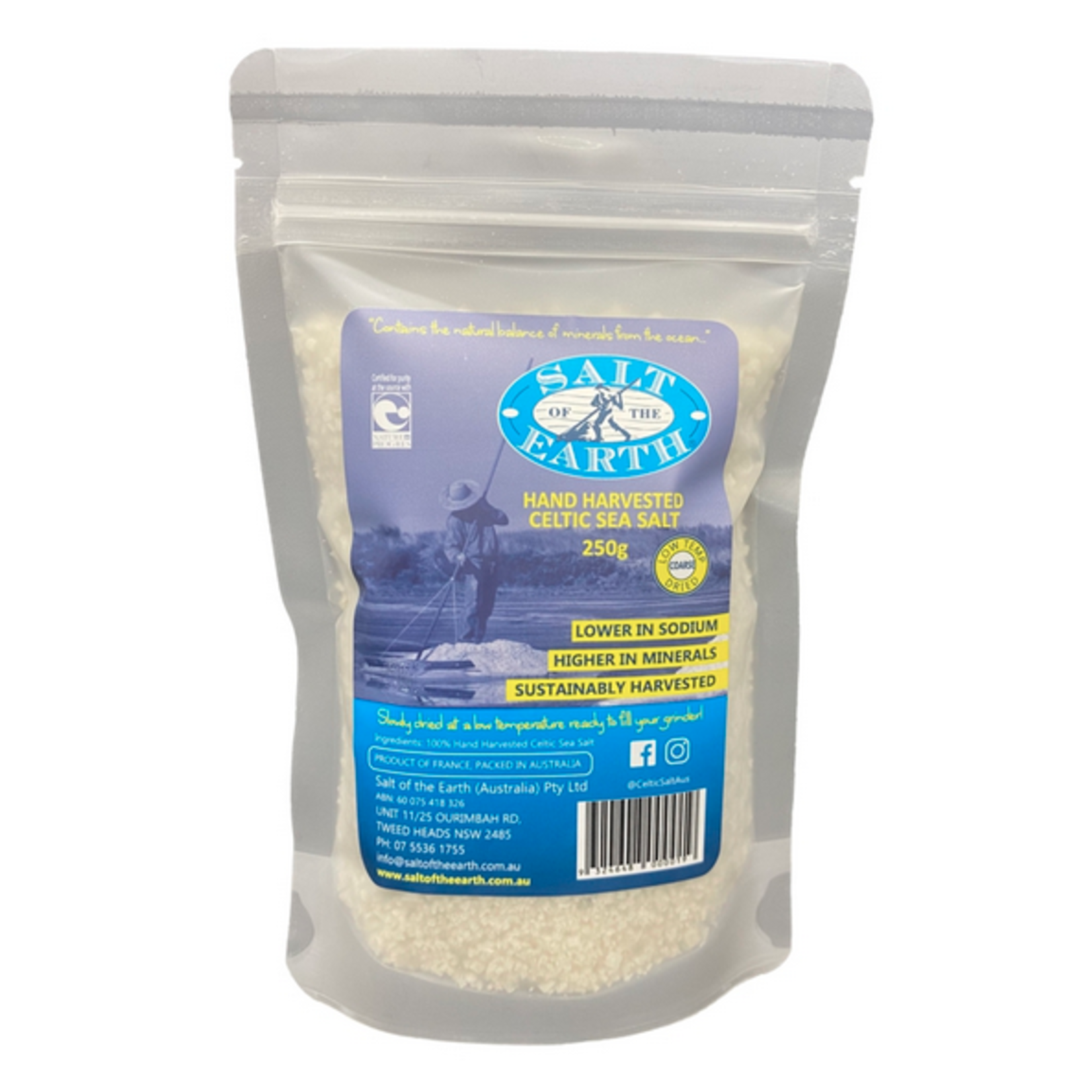 Salt of the Earth Salt of The Earth Celtic Sea Salt Low Temp Dried Course 250g