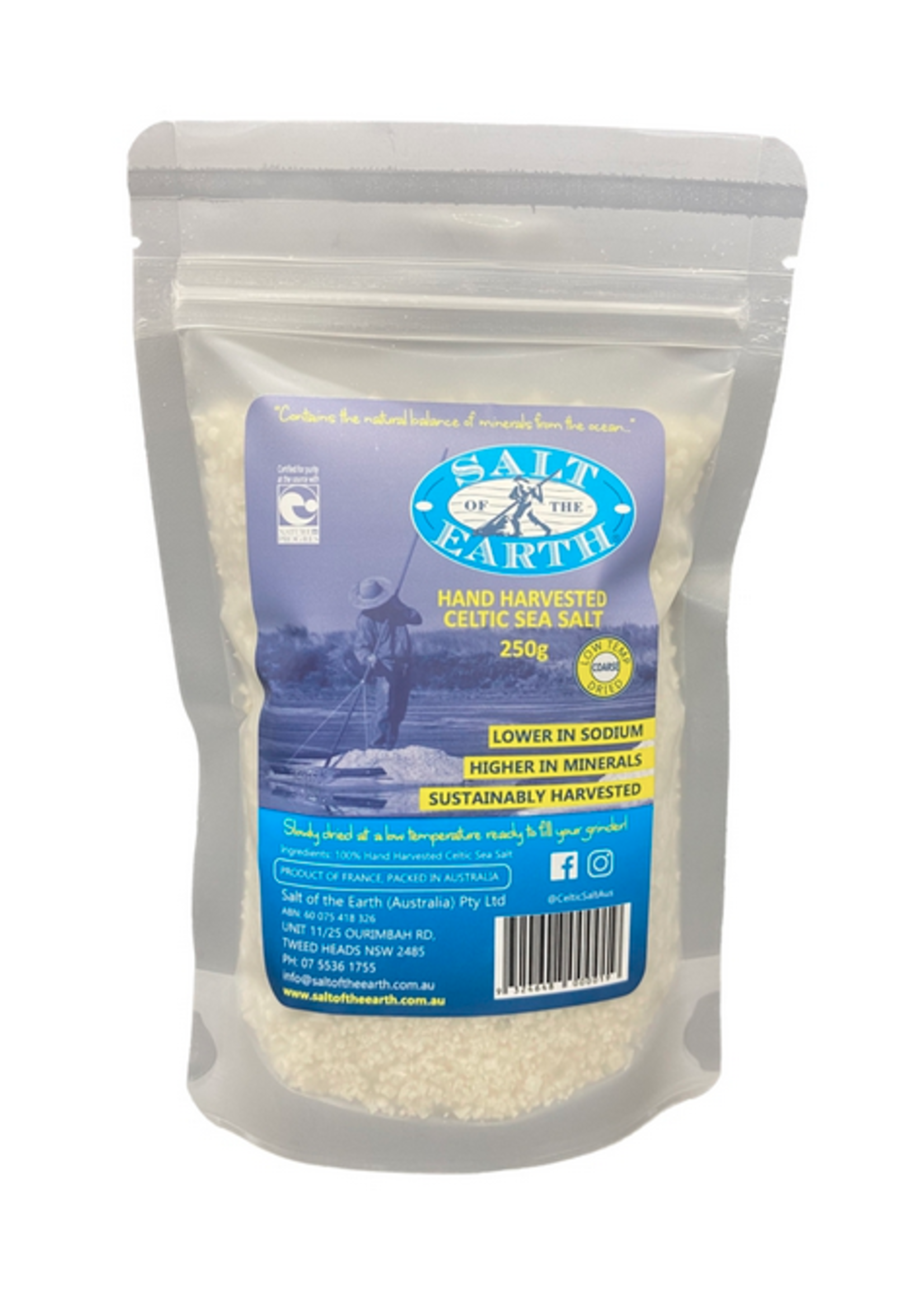 Salt of the Earth Salt of The Earth Celtic Sea Salt Low Temp Dried Course 250g