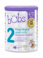 Bubs Organic Goats Milk Formula Stage 2 800g A2 - Panacea Whole Foods