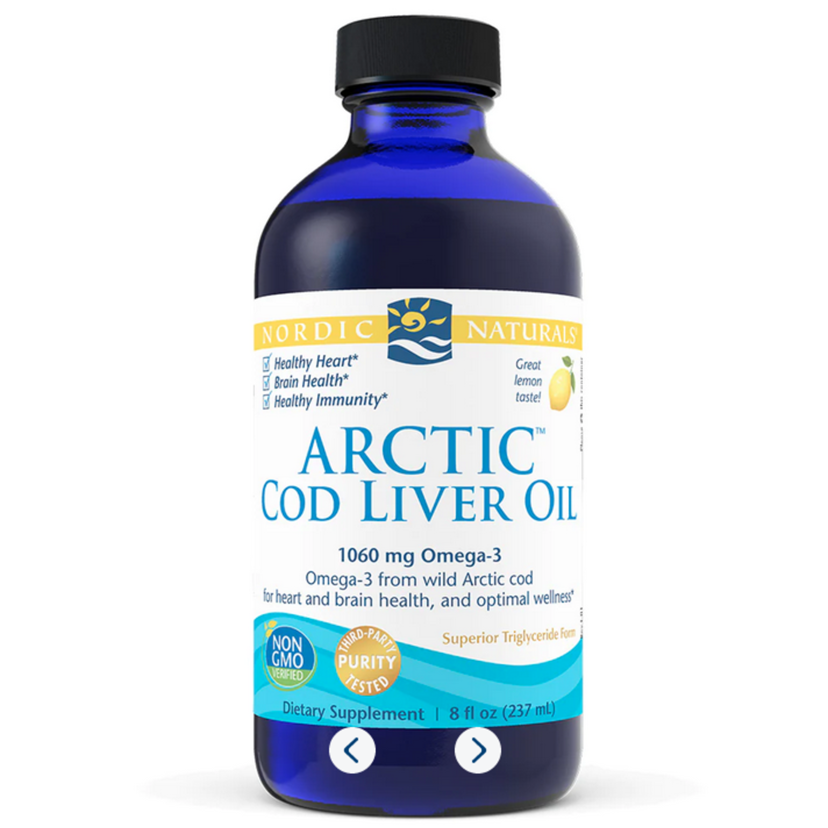 NORDIC NATURALS Nordic Naturals Arctic Cod Liver Oil Lemon 237ml