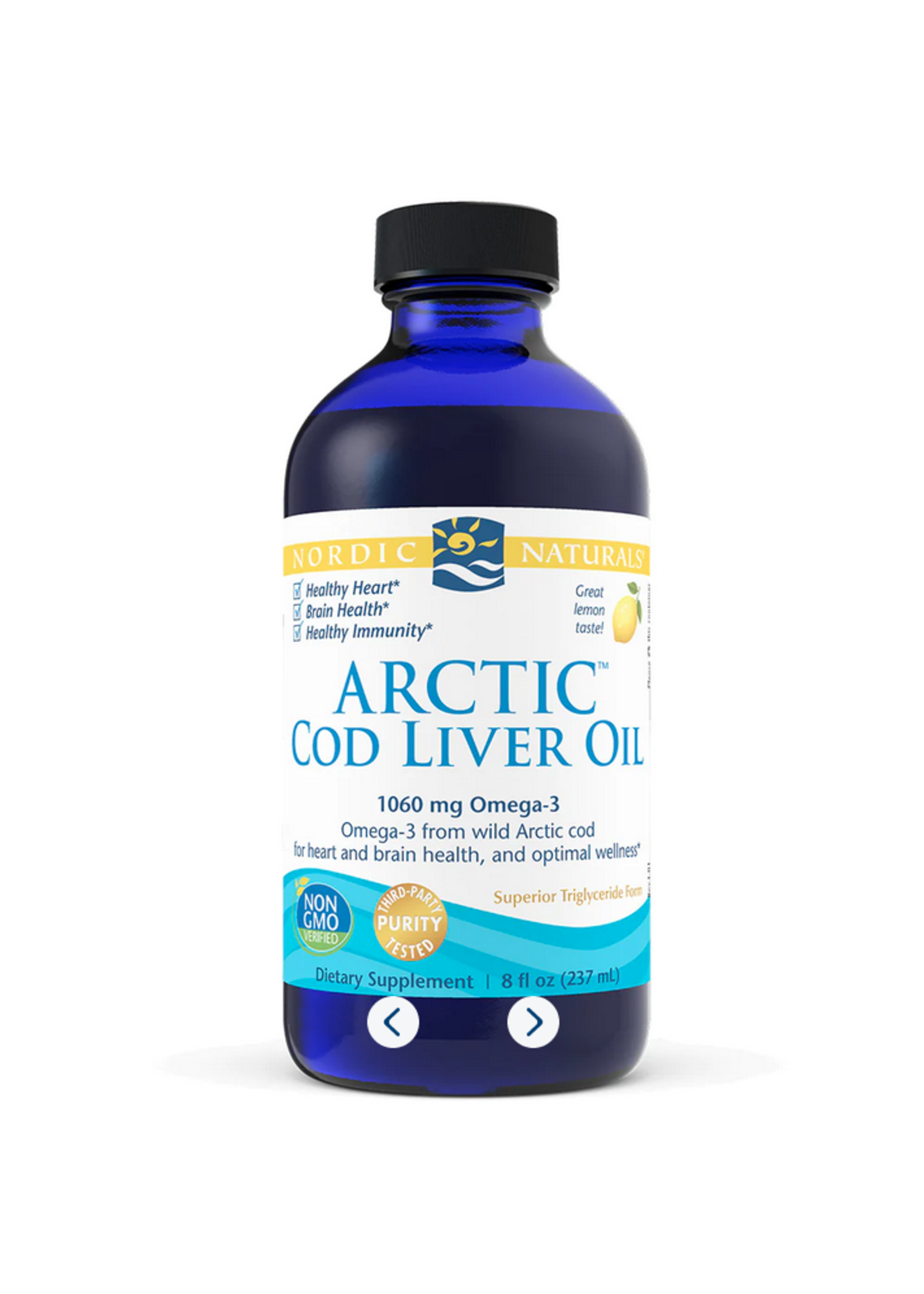 NORDIC NATURALS Nordic Naturals Arctic Cod Liver Oil Lemon 237ml