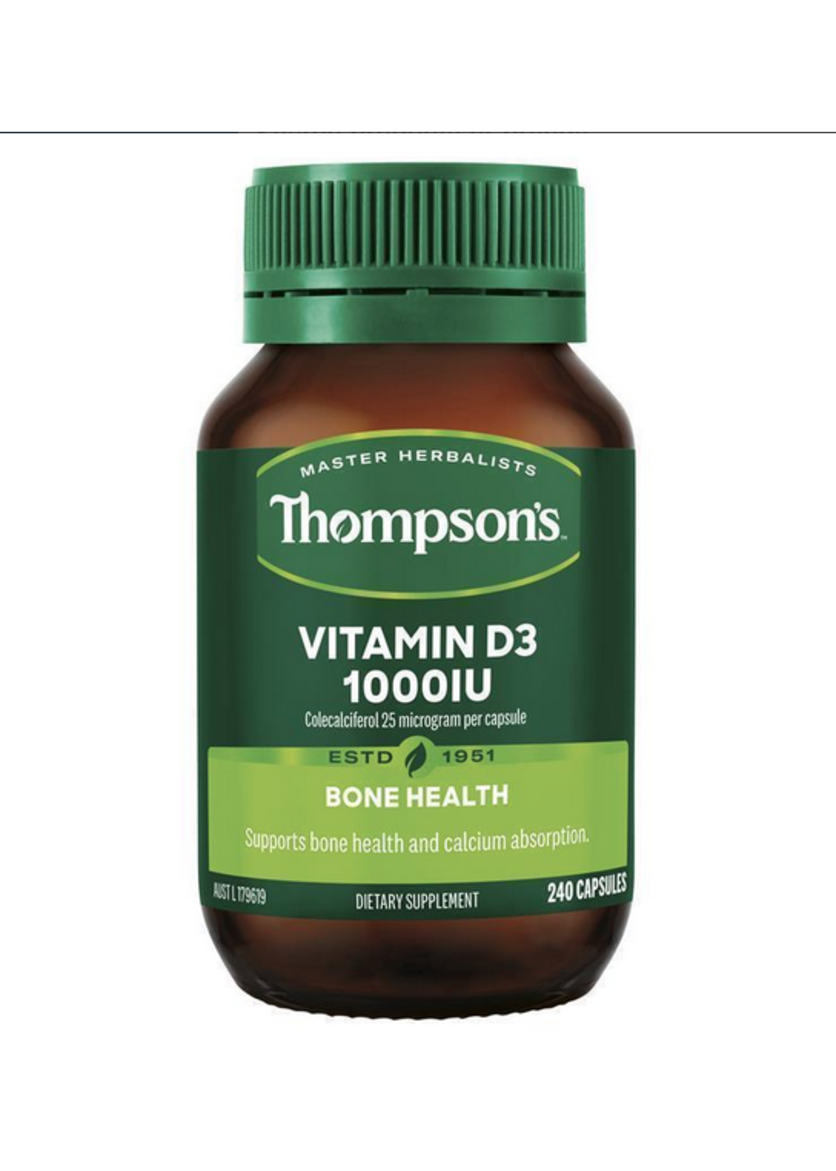 Thompson's Thompson Vitamin D3 1000iu 240 caps