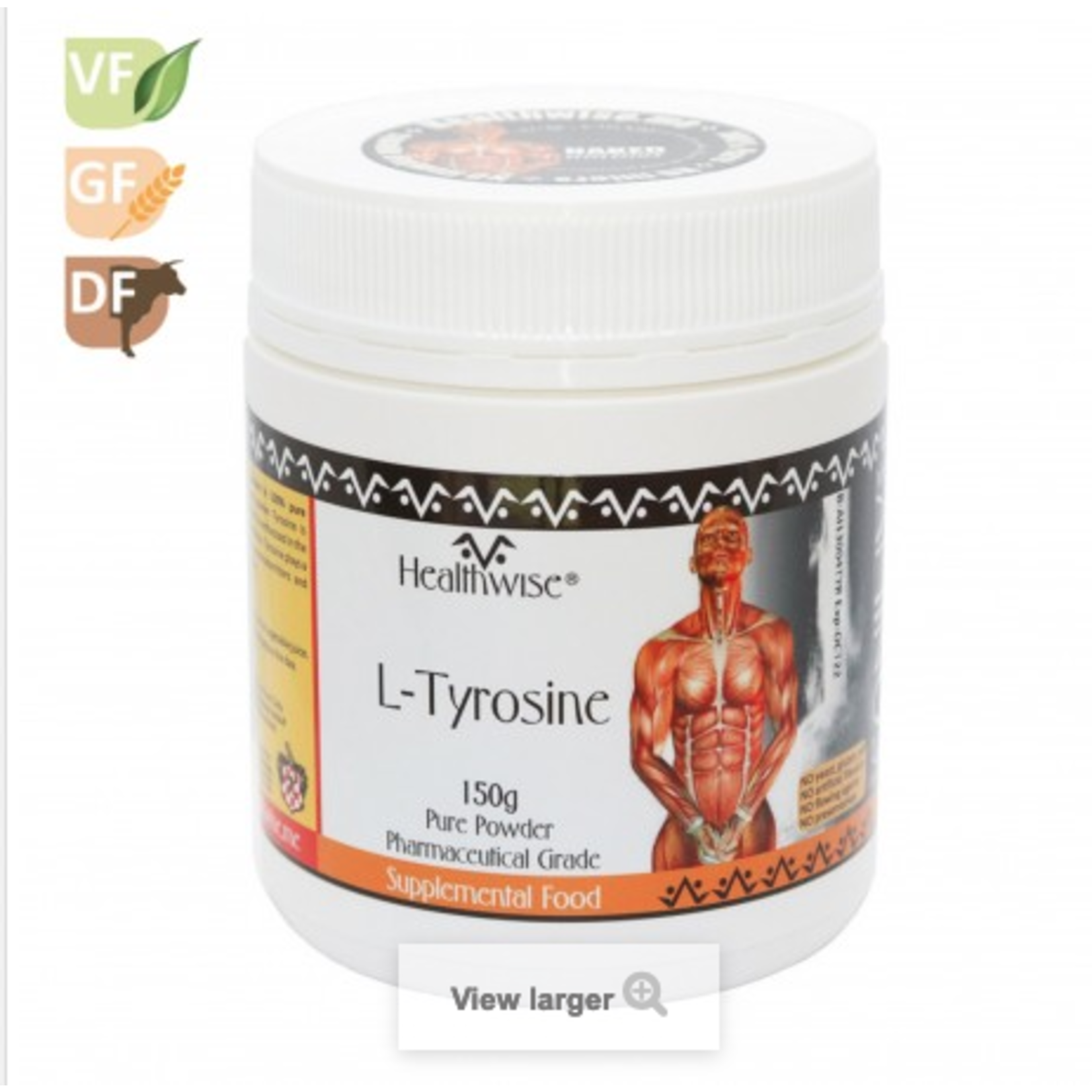 HEALTHWISE Healthwise L-Tyrosine  Powder 150g