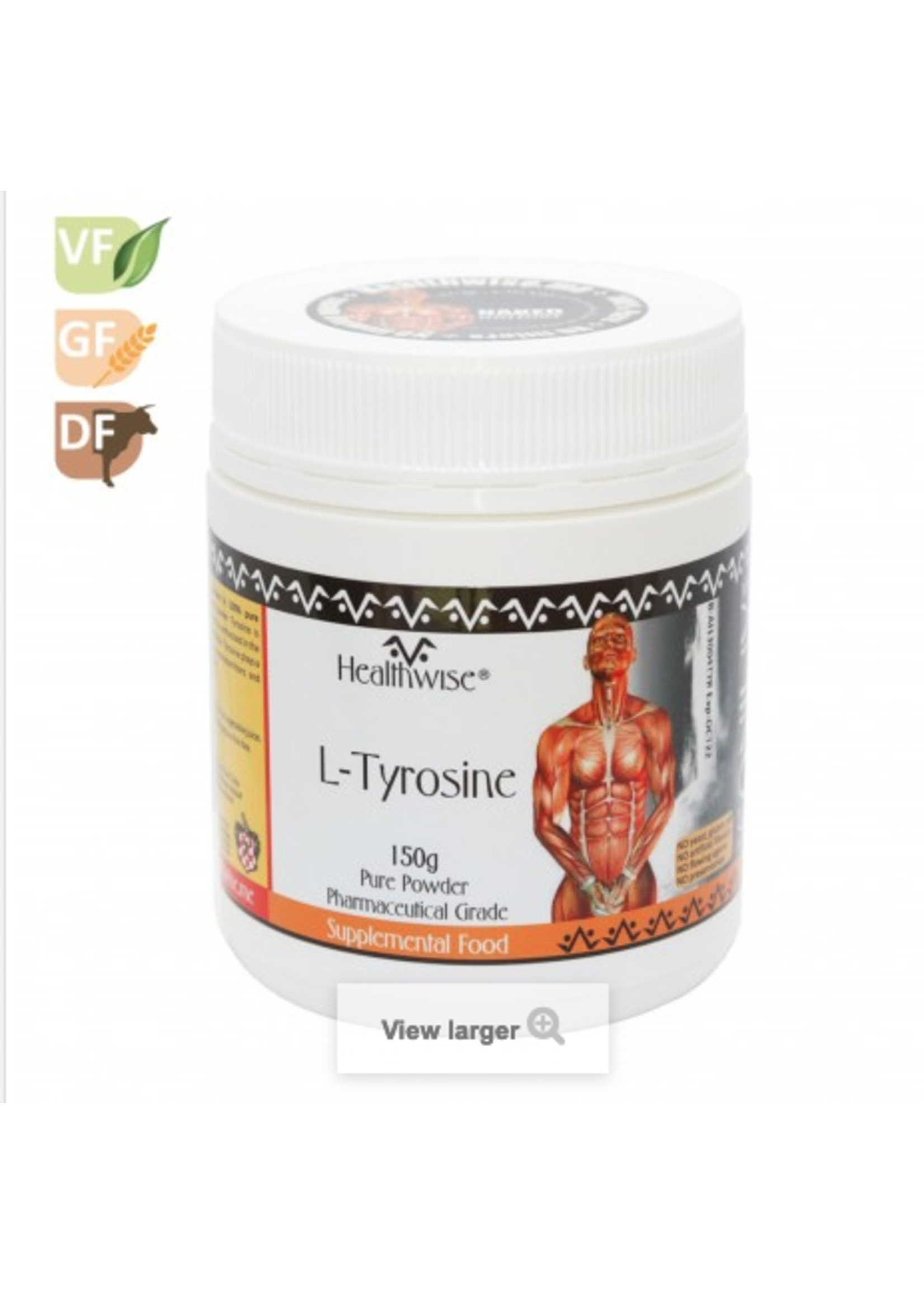 HEALTHWISE Healthwise L-Tyrosine  Powder 150g