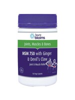 Henry Blooms Blooms MSM 750 with Ginger 1000mg & Devils Claw capsules
