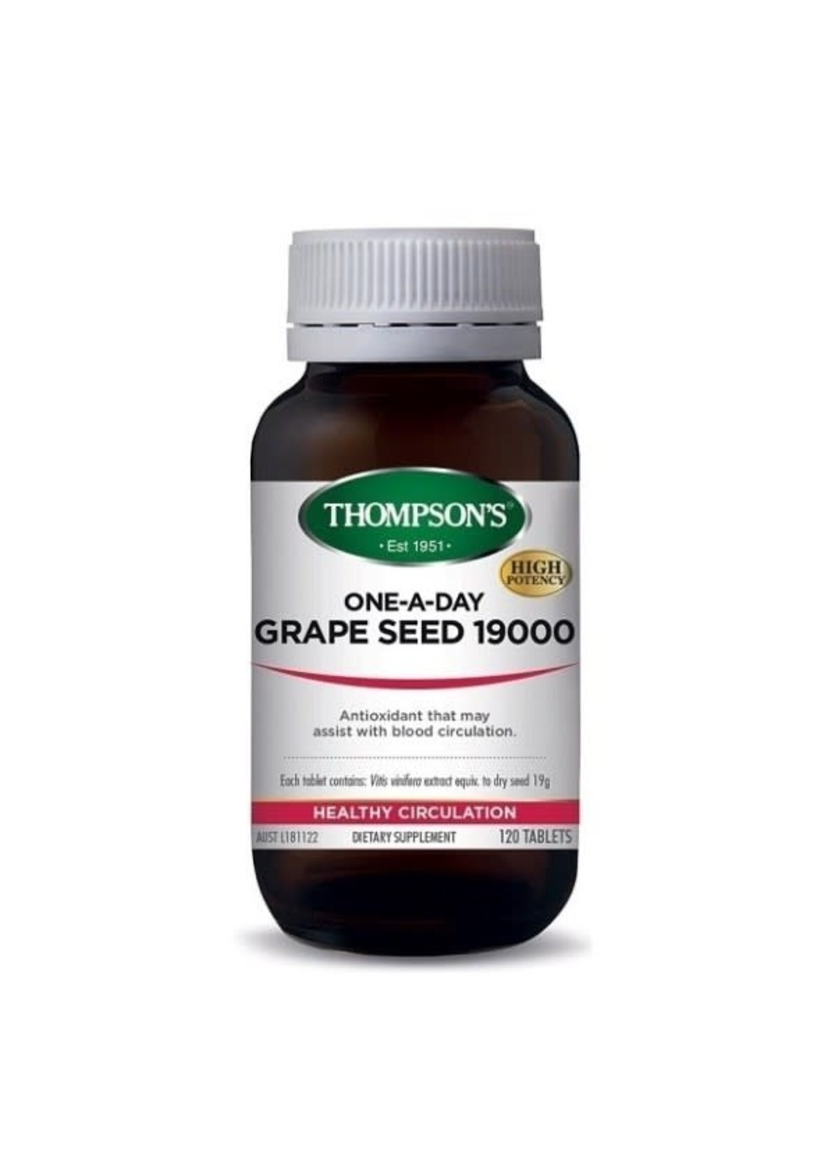 Thompson's Thompsons One a day Grapeseed 120 tabs (DNR)