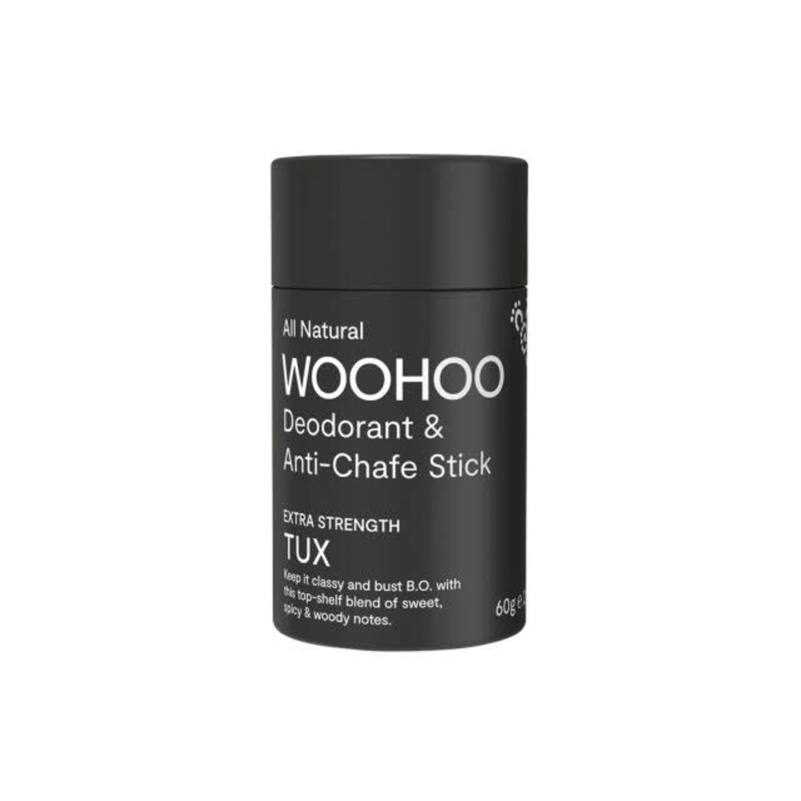 Woohoo Woohoo Deodorant & Anti-Chafe Stick 60g Tux (Extra Strength)