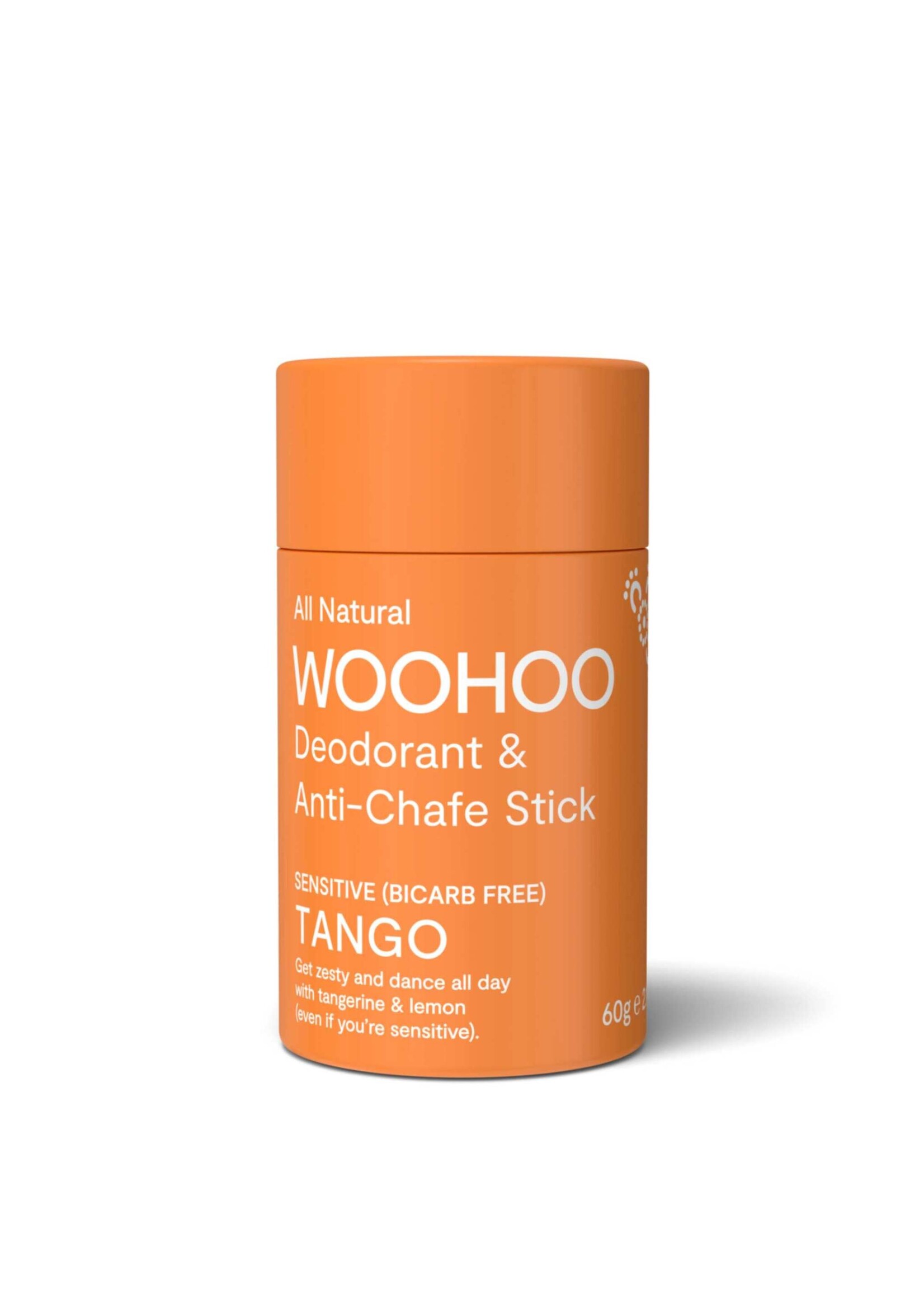 Woohoo Woohoo Deodorant & Anti-Chafe Stick 60g Tango (Sensitive Bicarb free)