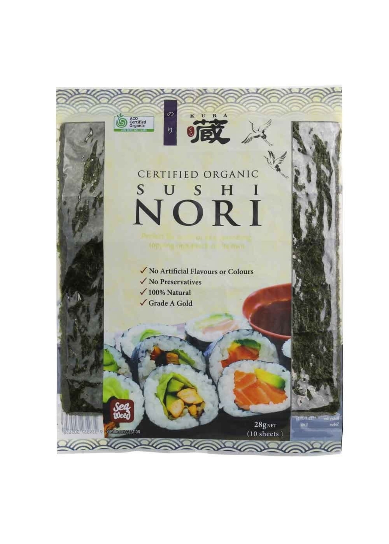 Chefs Choice Chefs Choice Kura Organic Sushi Nori 10 sheets