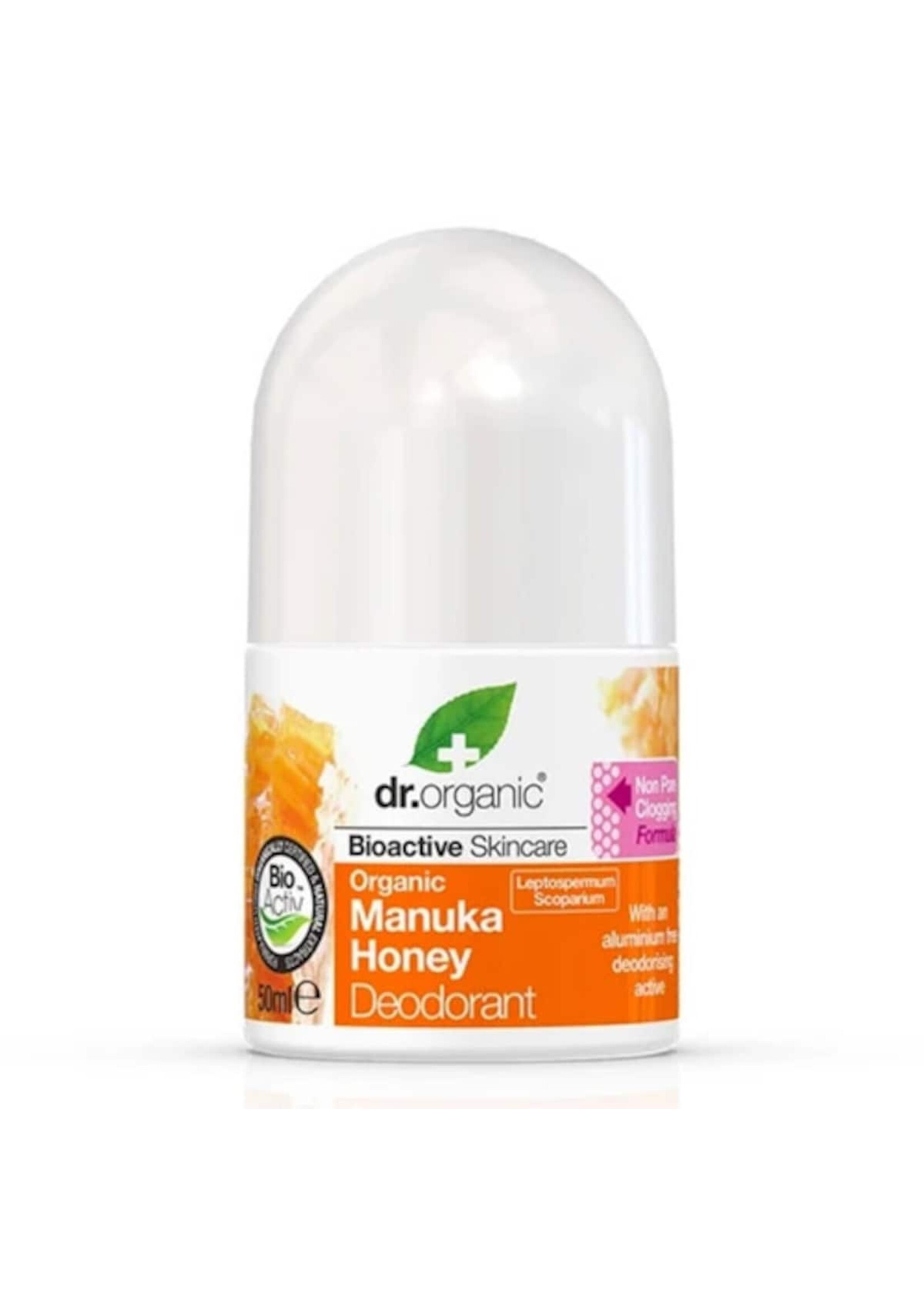 Dr Organic Dr Organic Roll-On Deodorant 50 ml Manuka Honey