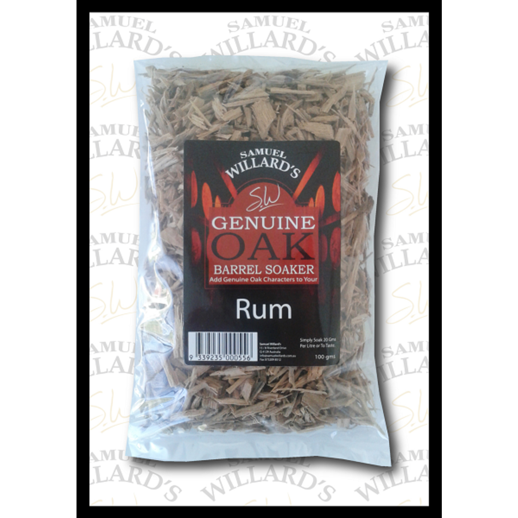 Samuel Willards Samuel Willards Genuine Oak Barrel Soaker - Rum 100g