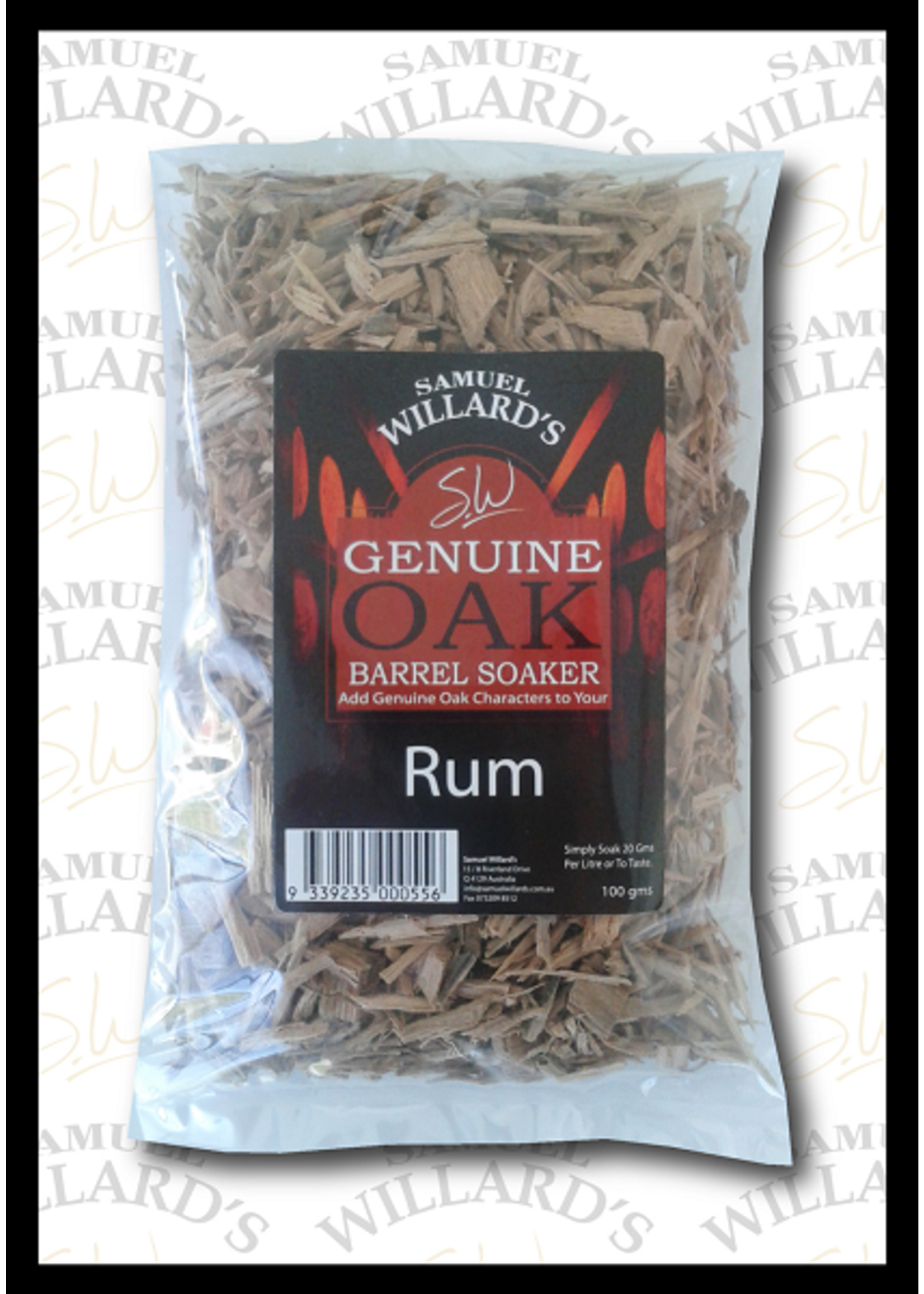 Samuel Willards Samuel Willards Genuine Oak Barrel Soaker - Rum 100g