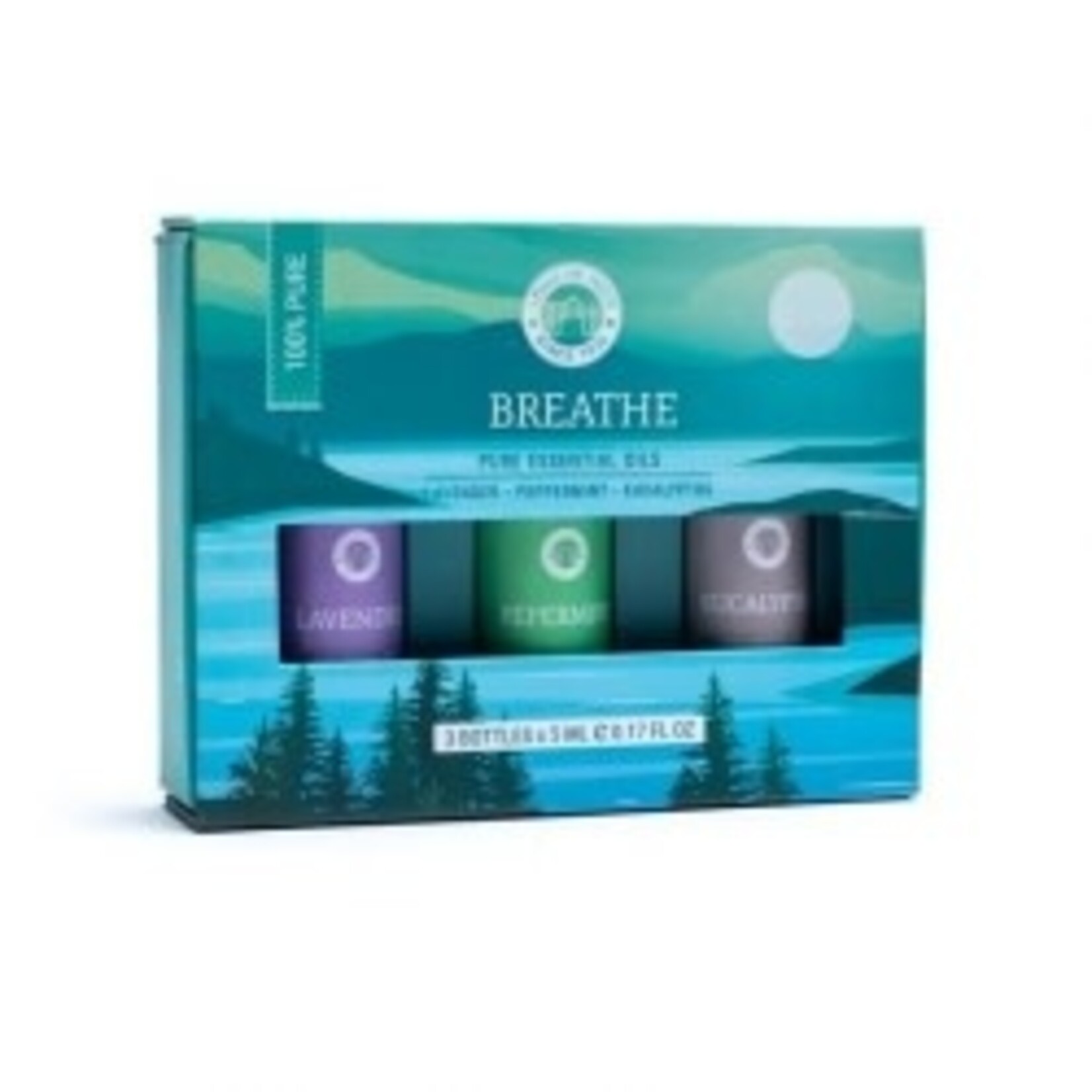 Song of India Song of India Breathe- Lavender Peppermint  Eucalyptus 3 x 5ml bottles