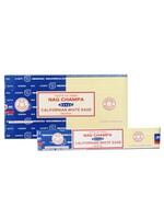 Satya/Shrinivas Satya Incense 15g Nag Champa + White Sage Combo