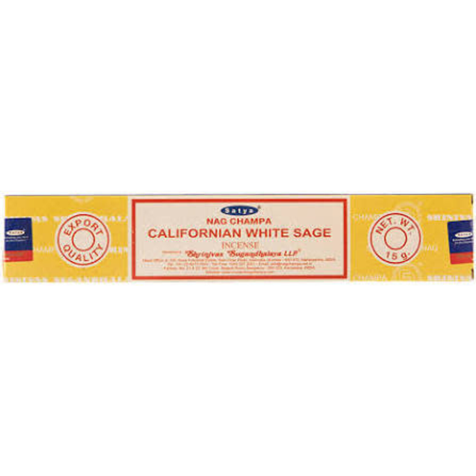 Satya/Shrinivas Satya Incense 15g Californian White Sage