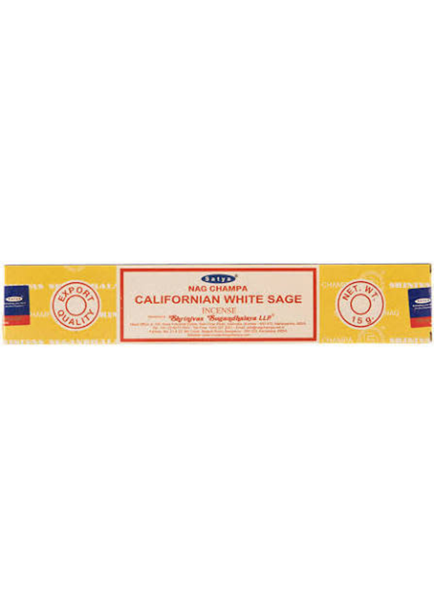Satya/Shrinivas Satya Incense 15g Californian White Sage