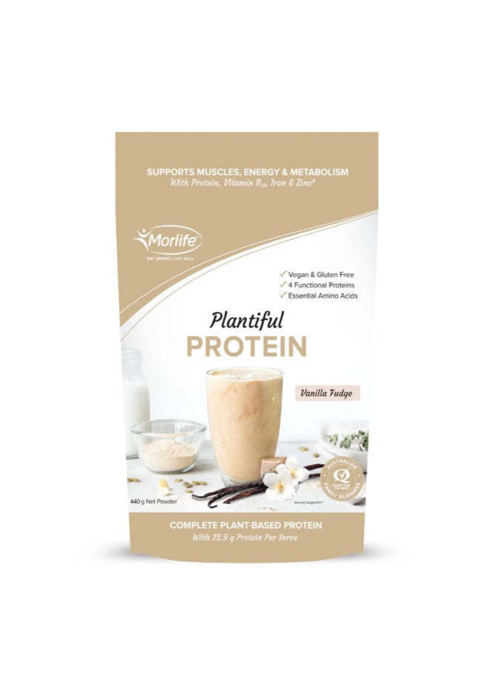 MORLIFE Morlife Plantiful Protein Vanilla 440gms