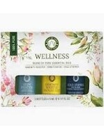 Song of India Song of India Essential Oil Gift Box Set of 3x 5ml bottles - Wellness (Immunity Booster, Germ Fighter, Cold Stopper)